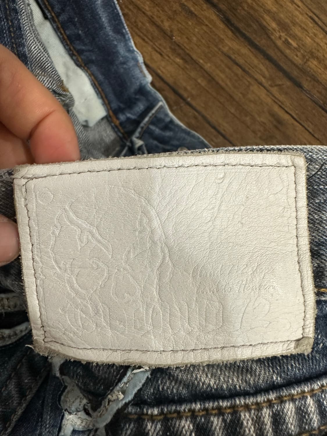 Y2K Poison Denim 스컬 워싱 데님 32 상품이미지10
