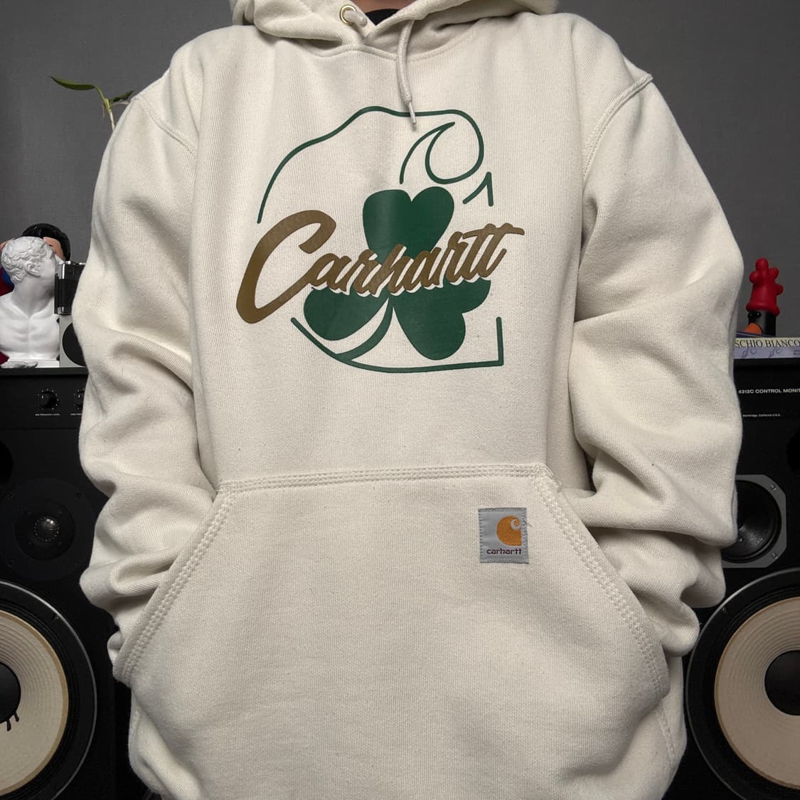 칼하트 아이보리 후드티 상품이미지1