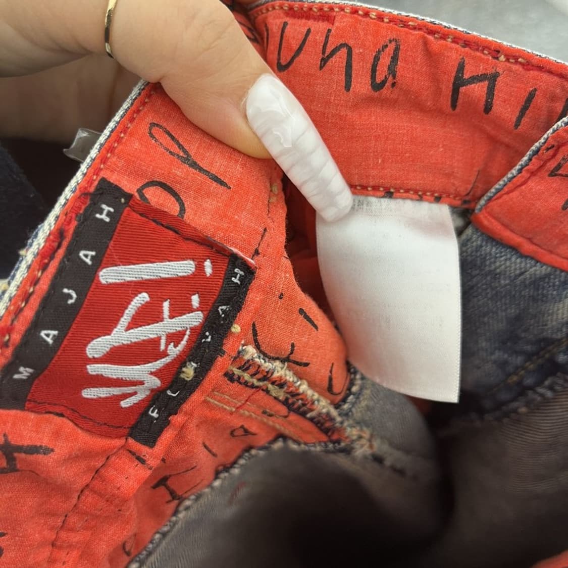 마자플라바 올드스쿨 스트릿 펑크 워크 데님 카고팬츠 31인치 C10684 상품이미지6