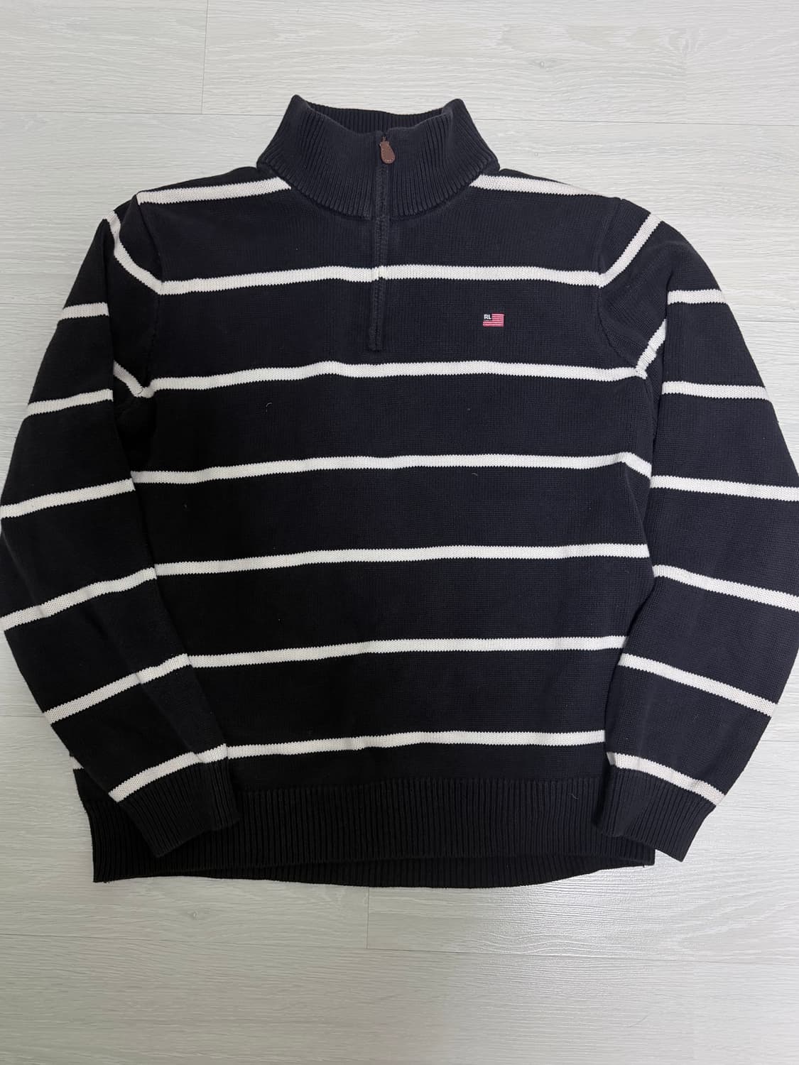 폴로 진스 네이비 니트 집업 상품이미지1