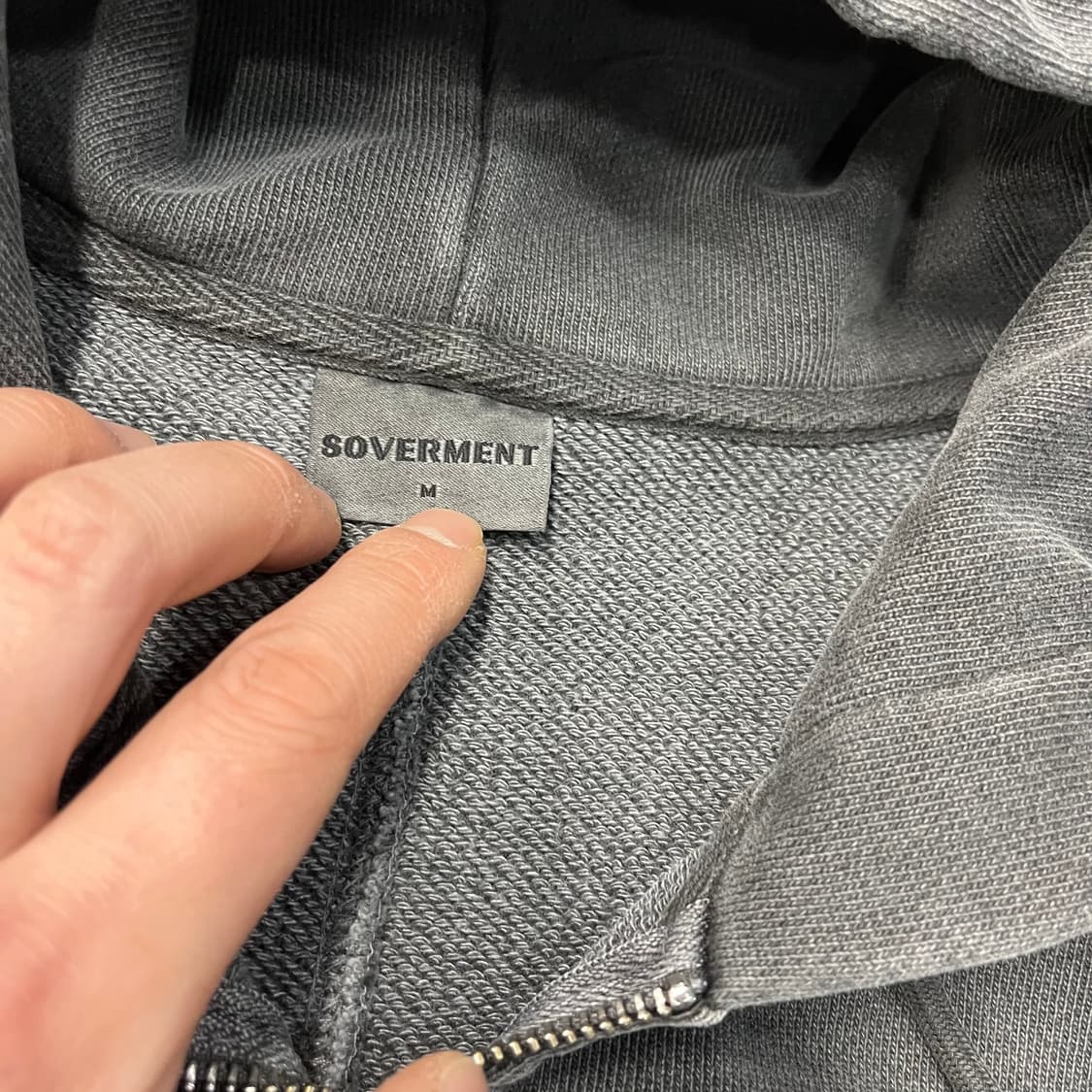 소버먼트 투웨이 헤비 피그먼트 후드집업 상품이미지4