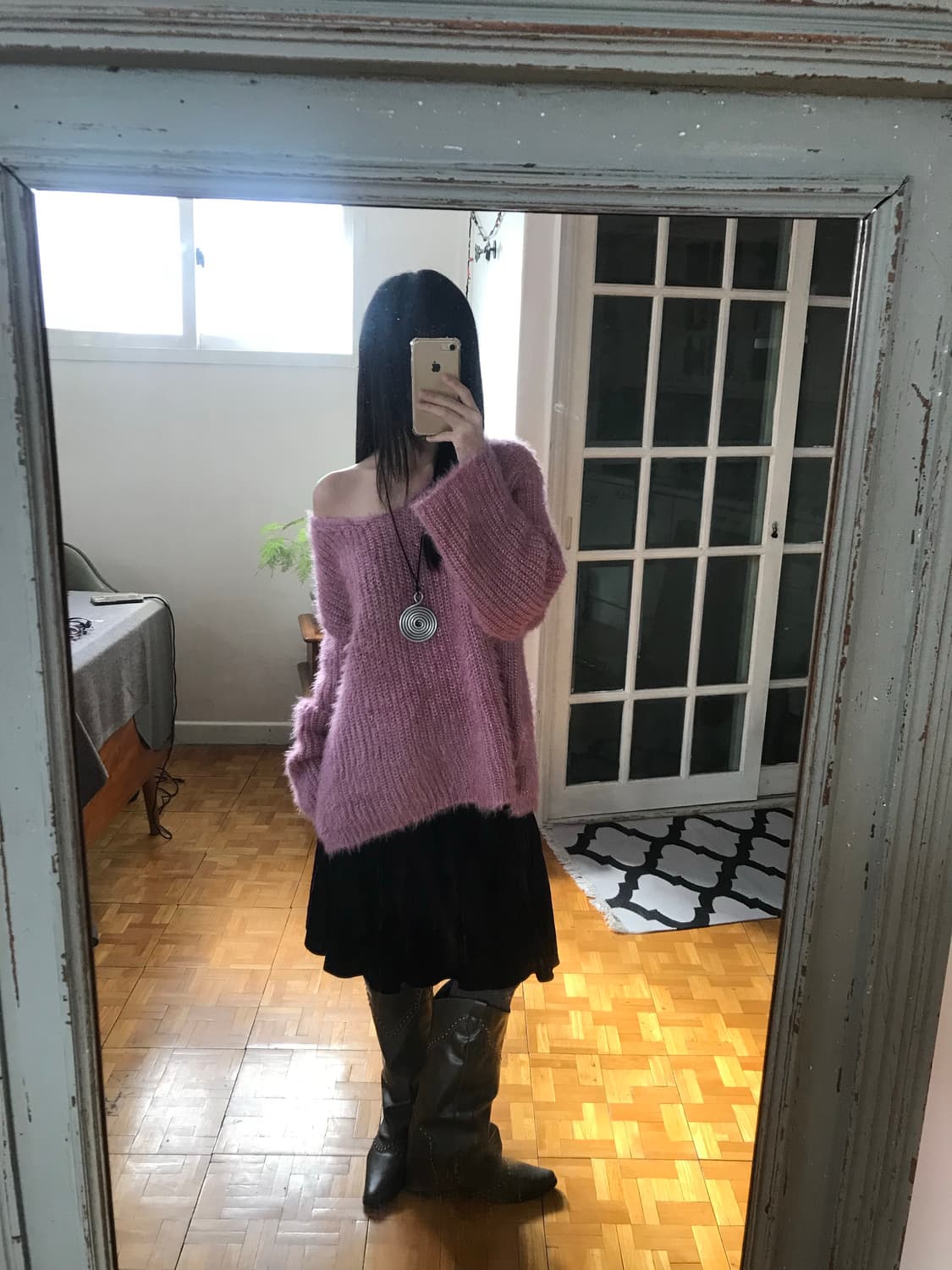vintage pink knit 상품이미지1