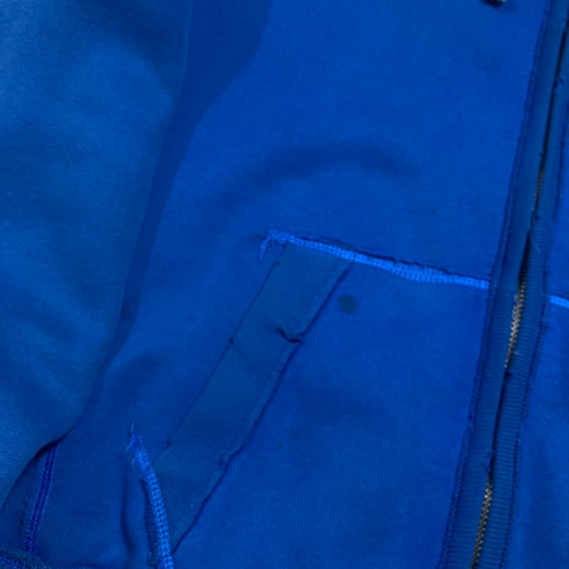 아베크롬비 y2k 스펠아웃 로고 블루 후드 집업 상품이미지5