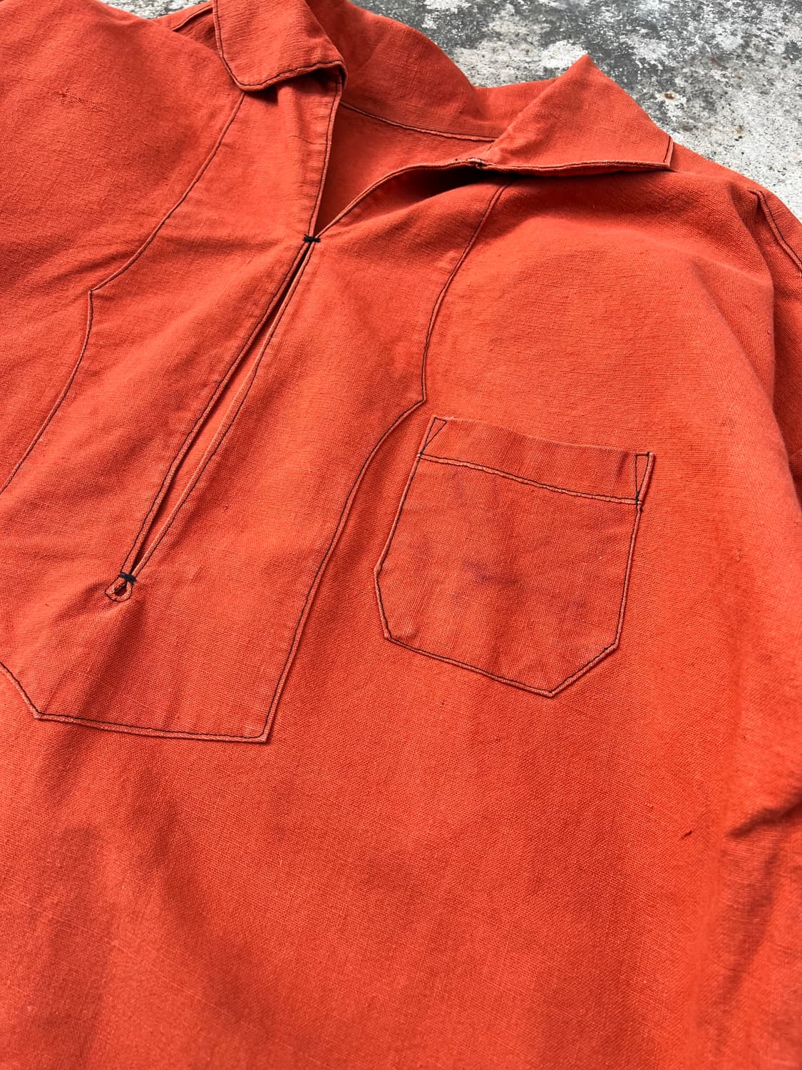 OLD VINTAGE ORANGE FRENCH 프렌치피셔맨스목자켓 상품이미지5