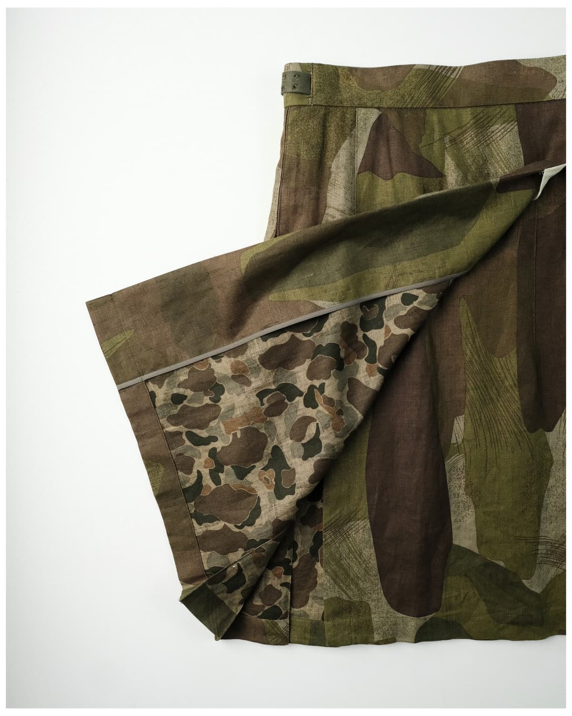 나이젤카본 우먼 킬트스커트 리넨 카모 8사이즈 상품이미지2