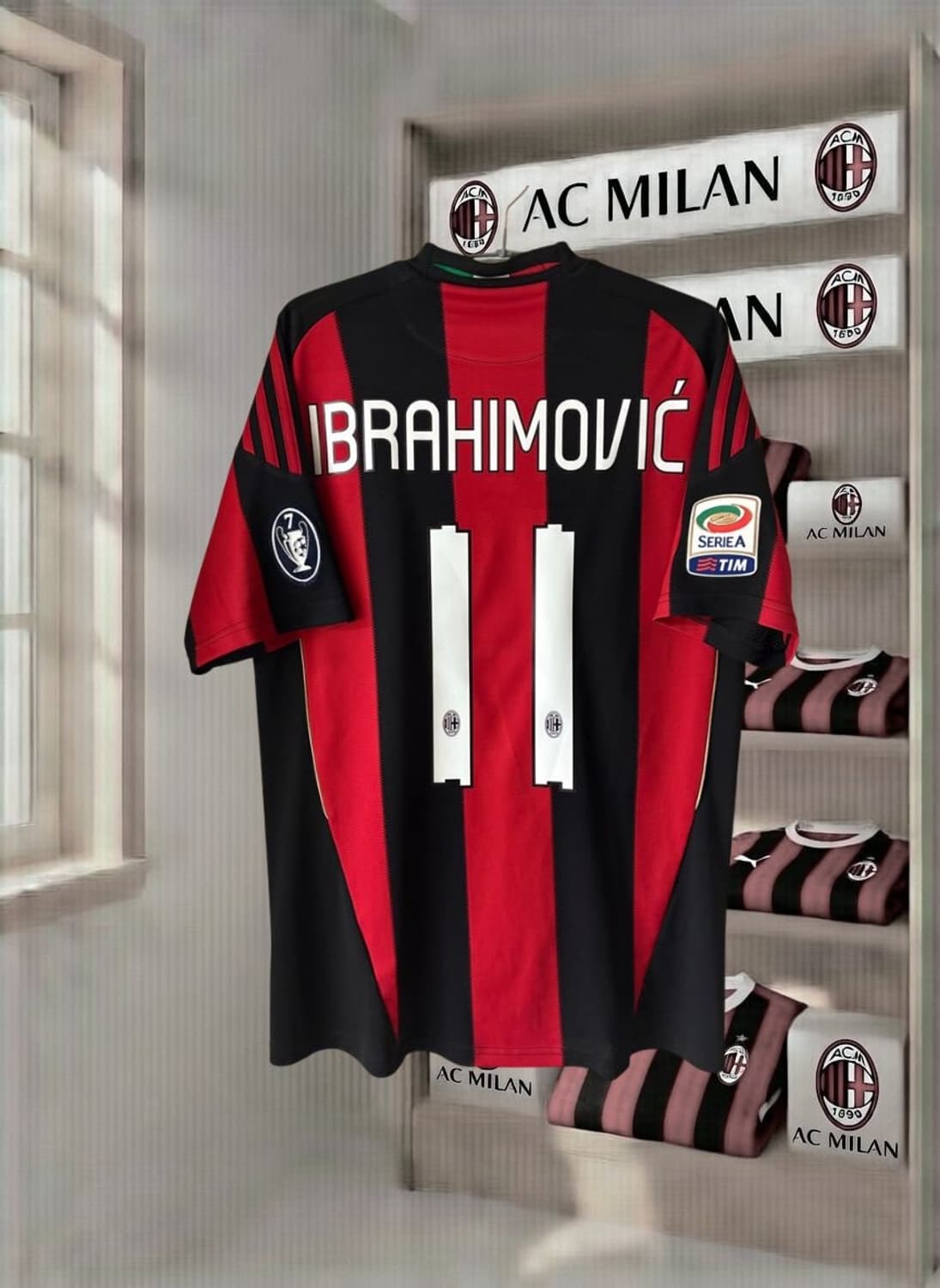 10–11 AC 밀란 홈 이브라히모비치 유니폼 (정품) 상품이미지1