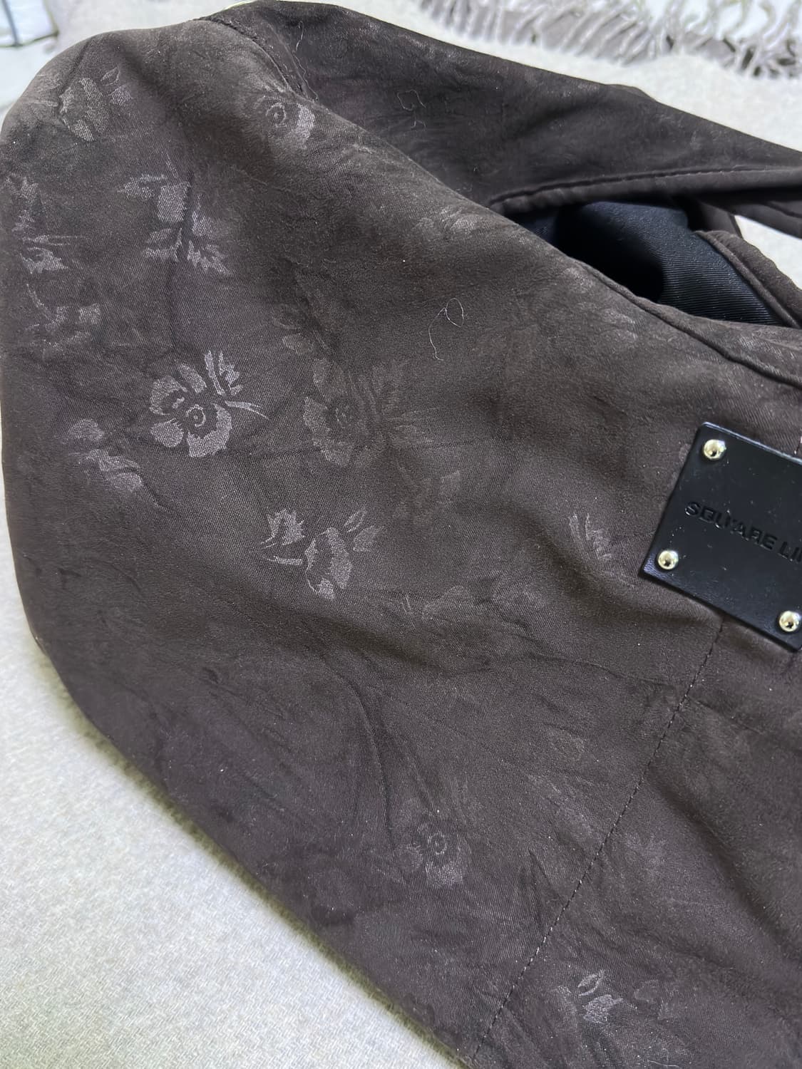 스퀘어라인 스웨이드 빅숄더백 상품이미지6