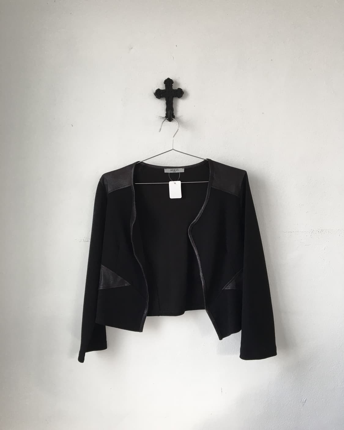 Patch point open cardigan 상품이미지2