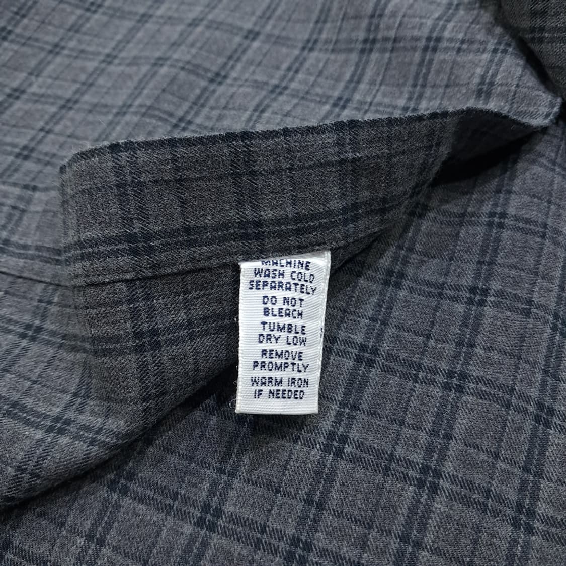 CL875 2XL 폴로 90s 스모크그레이 클래식 체크 셔츠 남방 상품이미지5