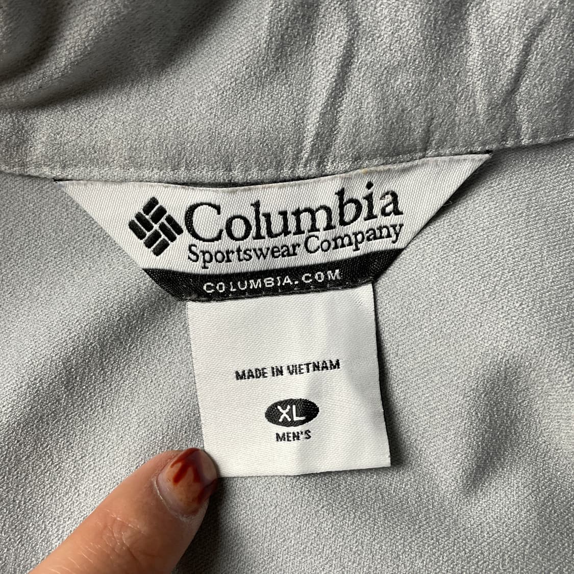 COLUMBIA 컬럼비아 빈티지 라이트그레이 윈드브레이커 A00504 상품이미지9