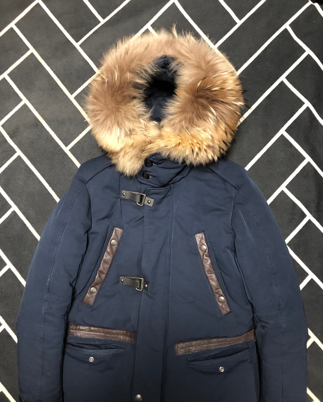 (횡재가)타임옴므 라쿤퍼 버클 구스패딩/솔리드 무스탕 톰포드 몽클레어 상품이미지2