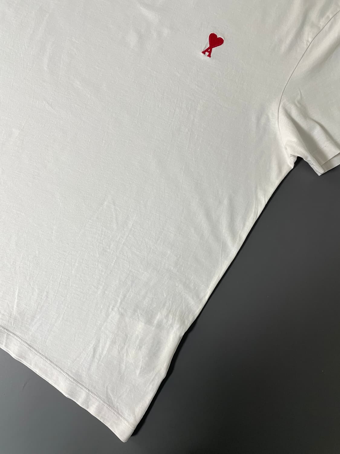 [L] AMI 아미 자수로고 반팔 티셔츠 상품이미지5