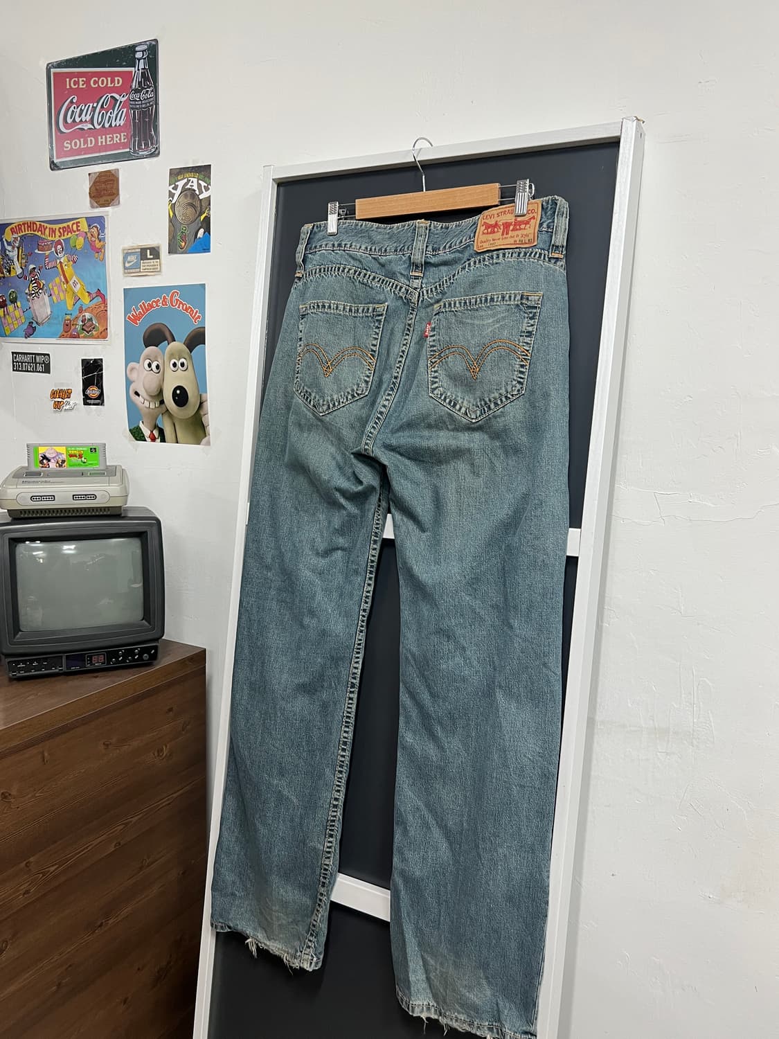 Levis 1902 리바이스 빈티지 워싱 와이드핏 데님 팬츠 상품이미지1