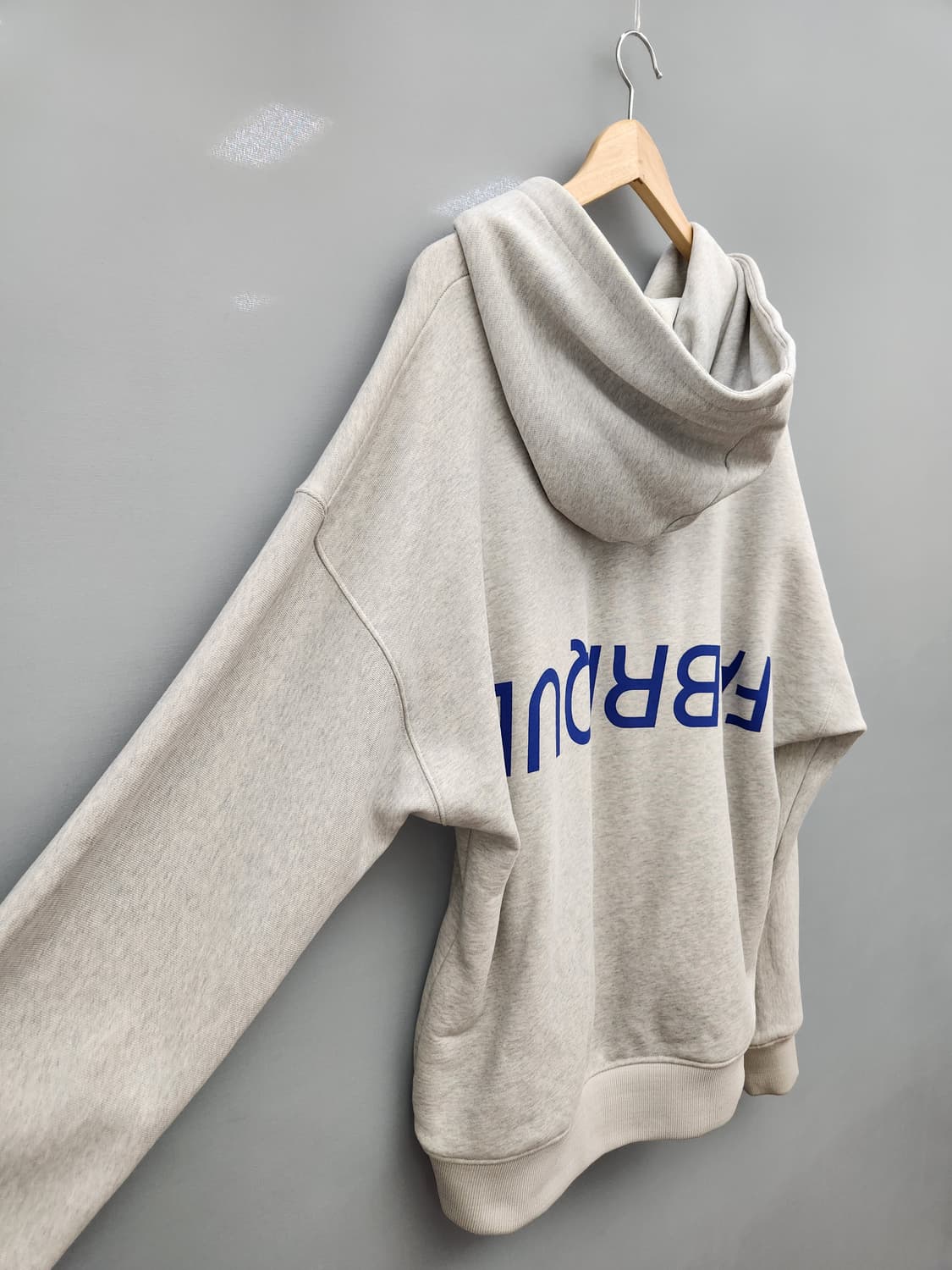 솔리드옴므 백프린트 오버핏 후드 상품이미지6