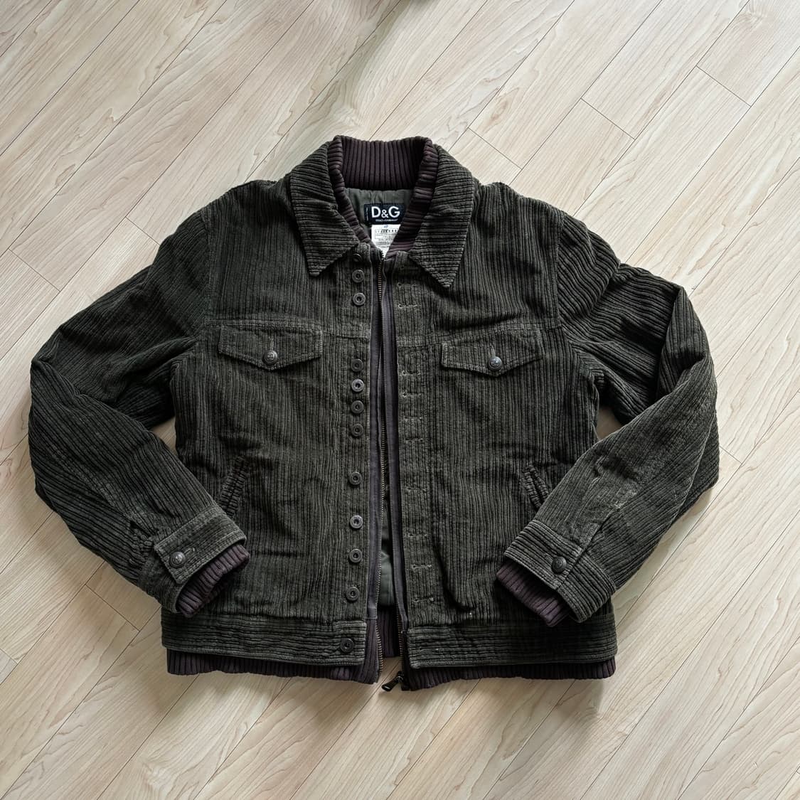 돌체앤가바나 2000s 배틀필드 코듀로이 트러커자켓 상품이미지1