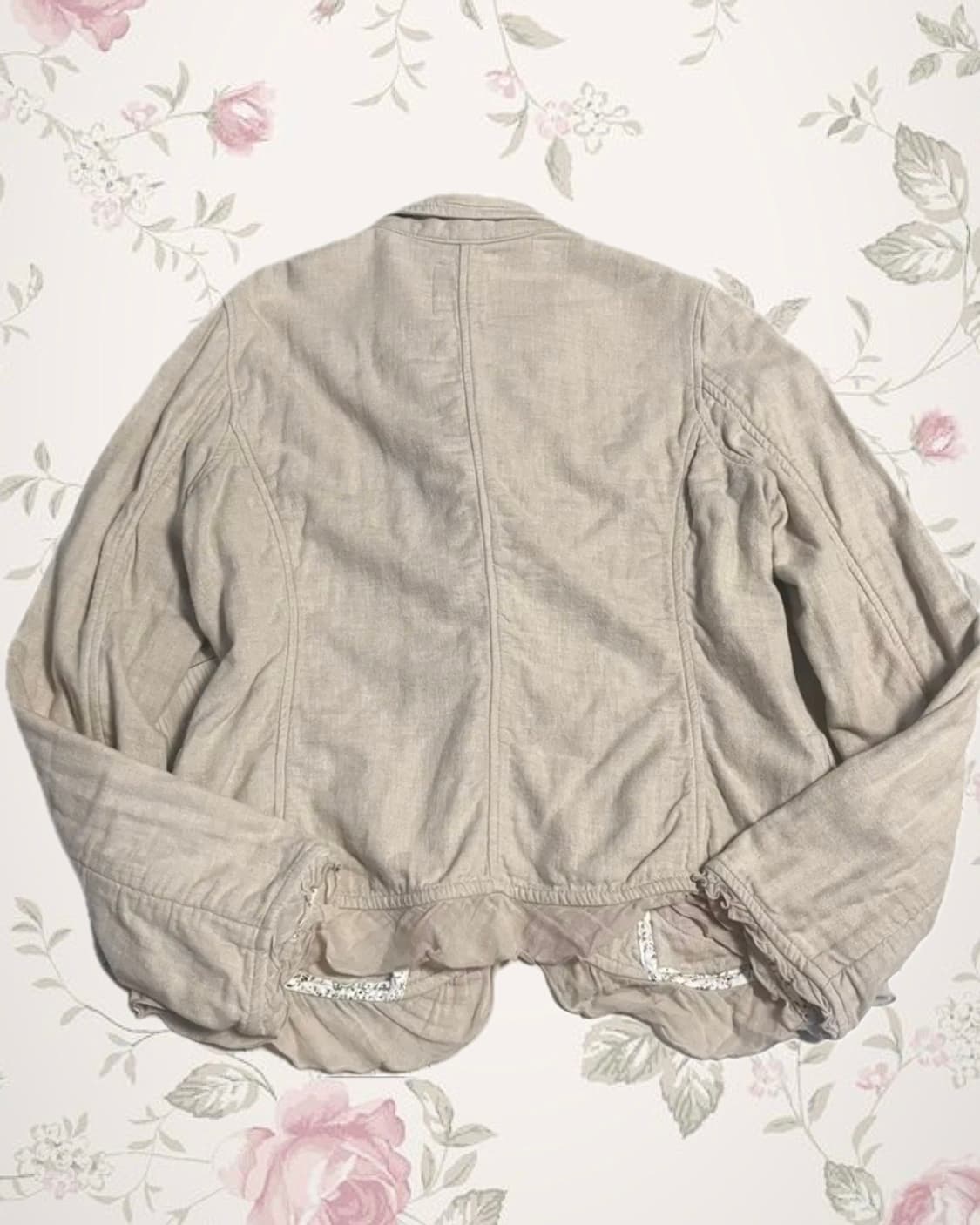 빈티지 모리 레이스 잔꽃 자켓 상품이미지2