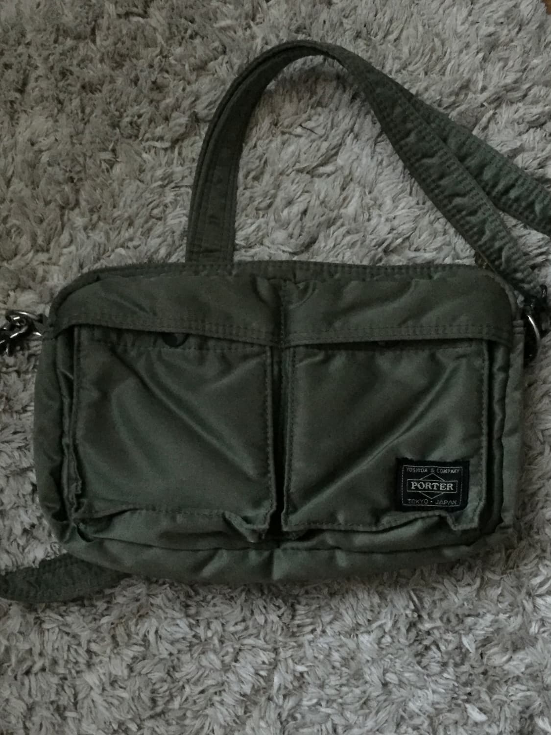 포터 탱커 숄더백 세이지그린 스몰사이즈 상품이미지1