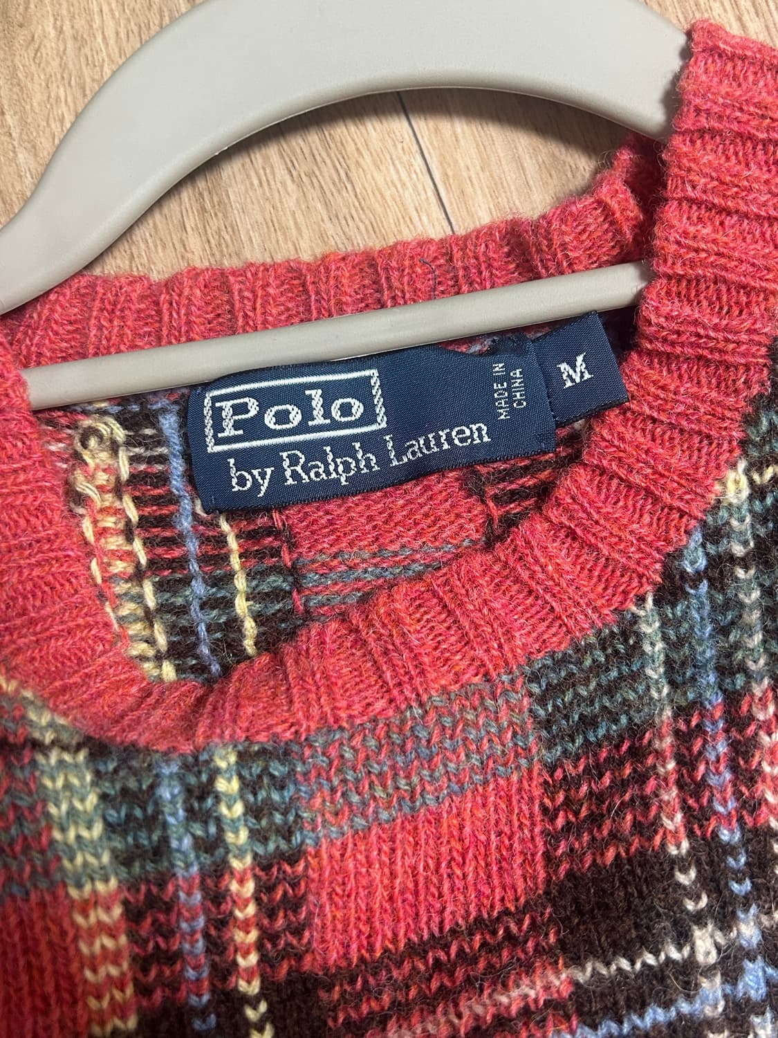 폴로 랄프로렌 체크 니트 M 상품이미지2