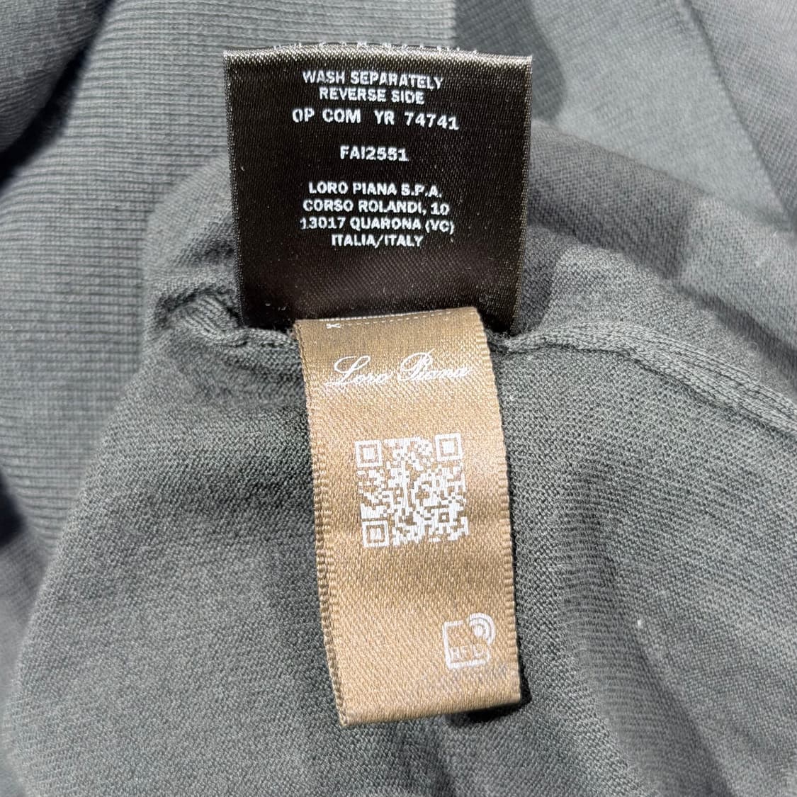 (A+/52) / 로로피아나 폴로 버진 울 블랙 포레스트 니트 상품이미지7