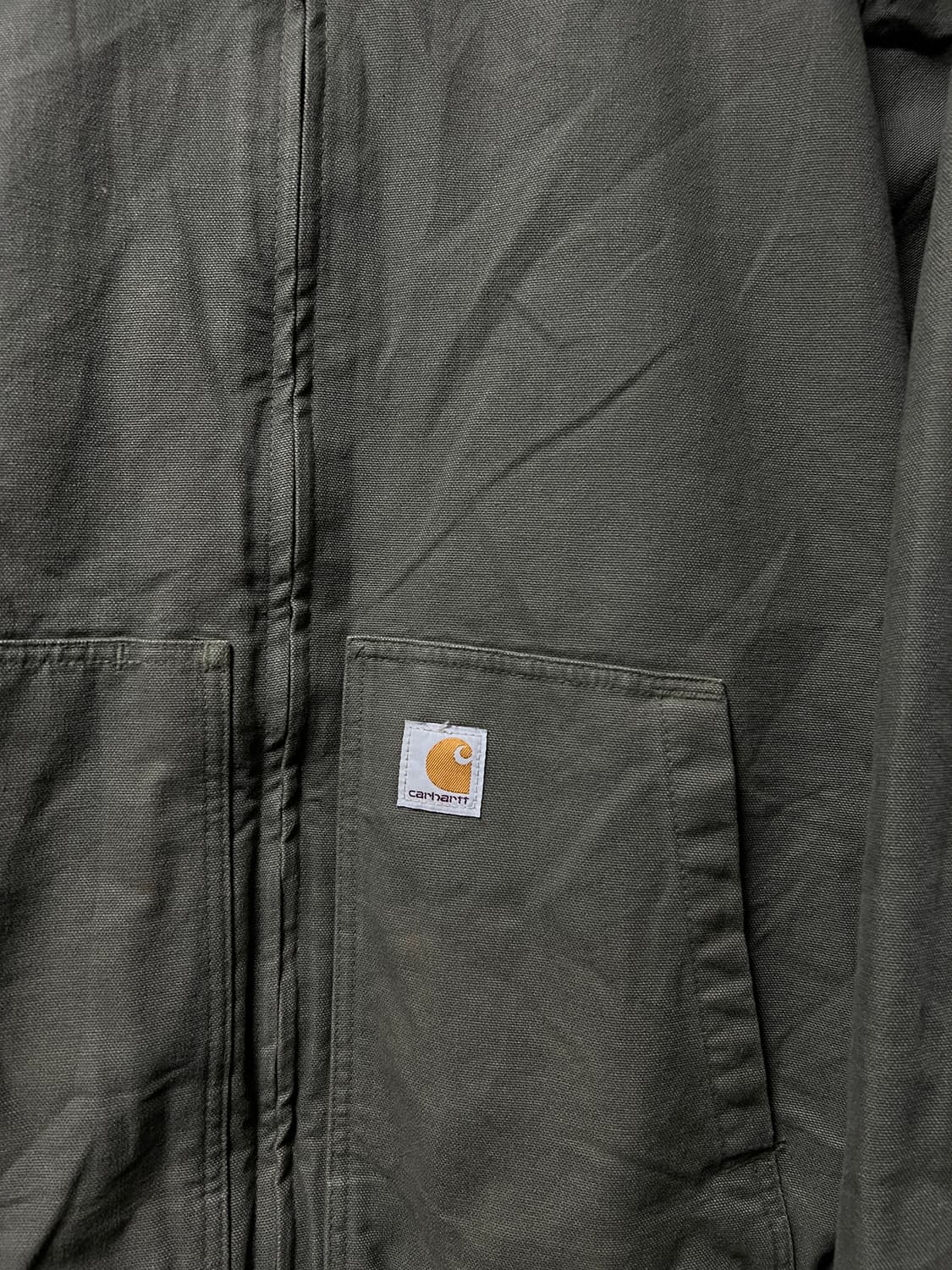 칼하트 워시드 덕 액티브 자켓 모스그린 상품이미지3