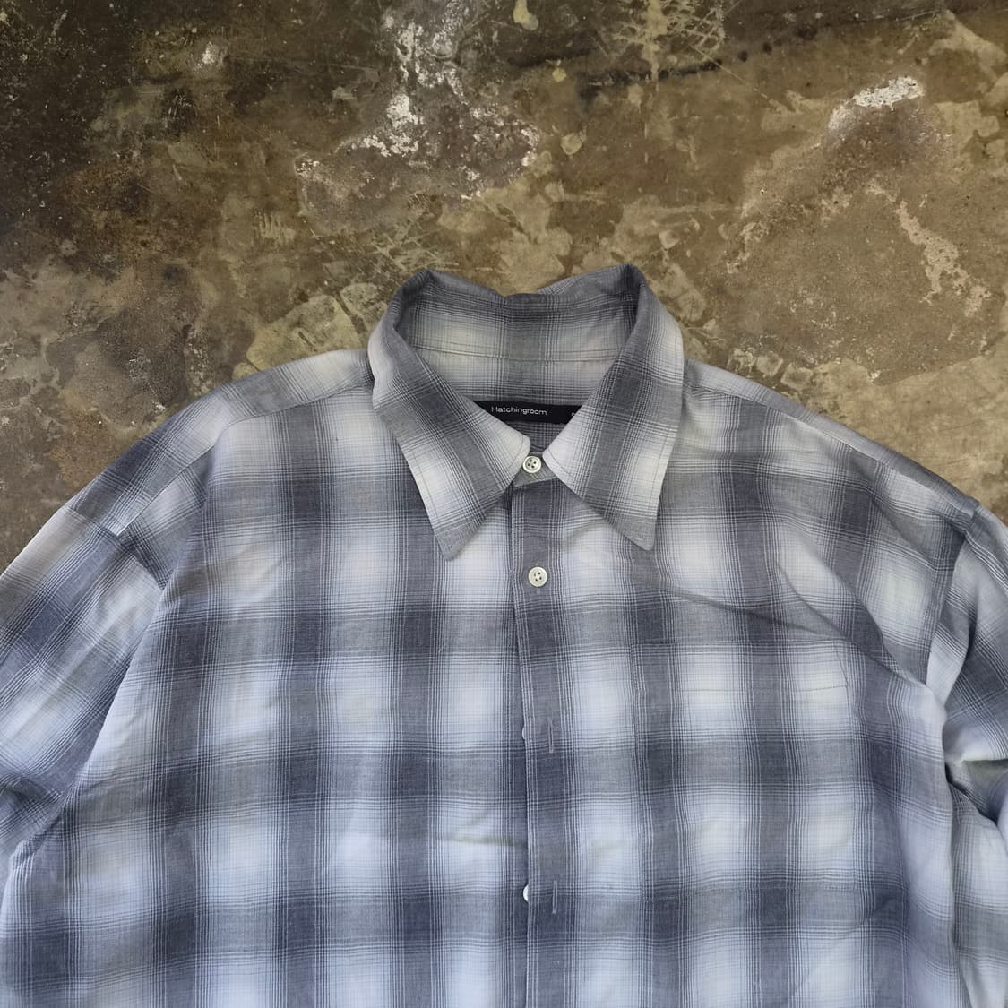 2) 해칭룸 옴브레 체크 셔츠 남방 헤칭룸 상품이미지2