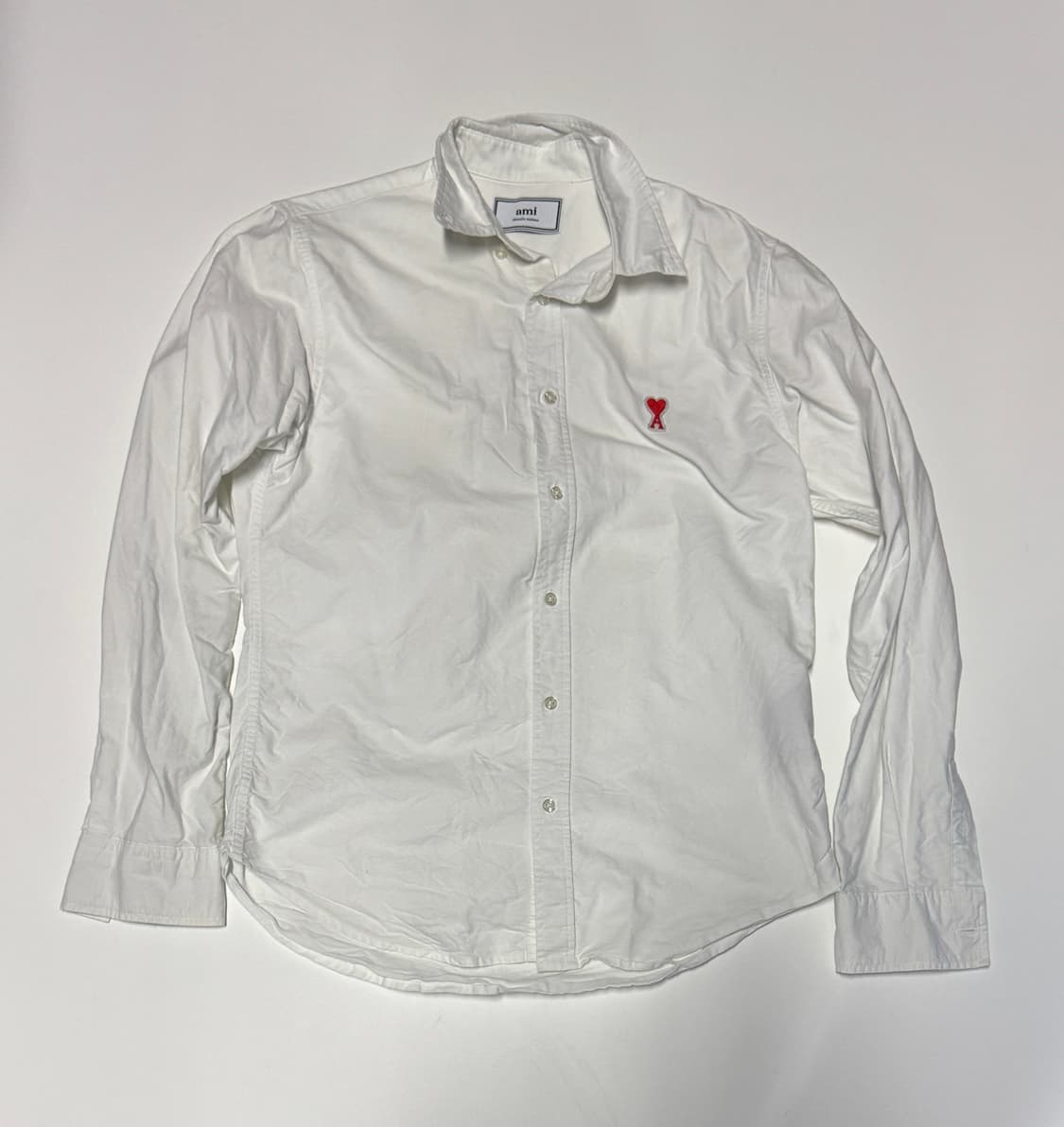 아미 ami 커스텀 리메이크 스몰 하트 화이트 셔츠 S 상품이미지1