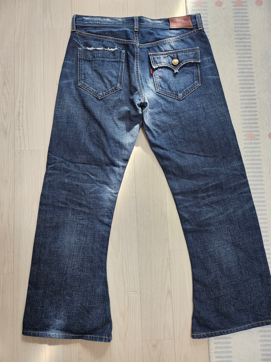 리바이스 707 셀비지 플레어 데님팬츠 상품이미지5