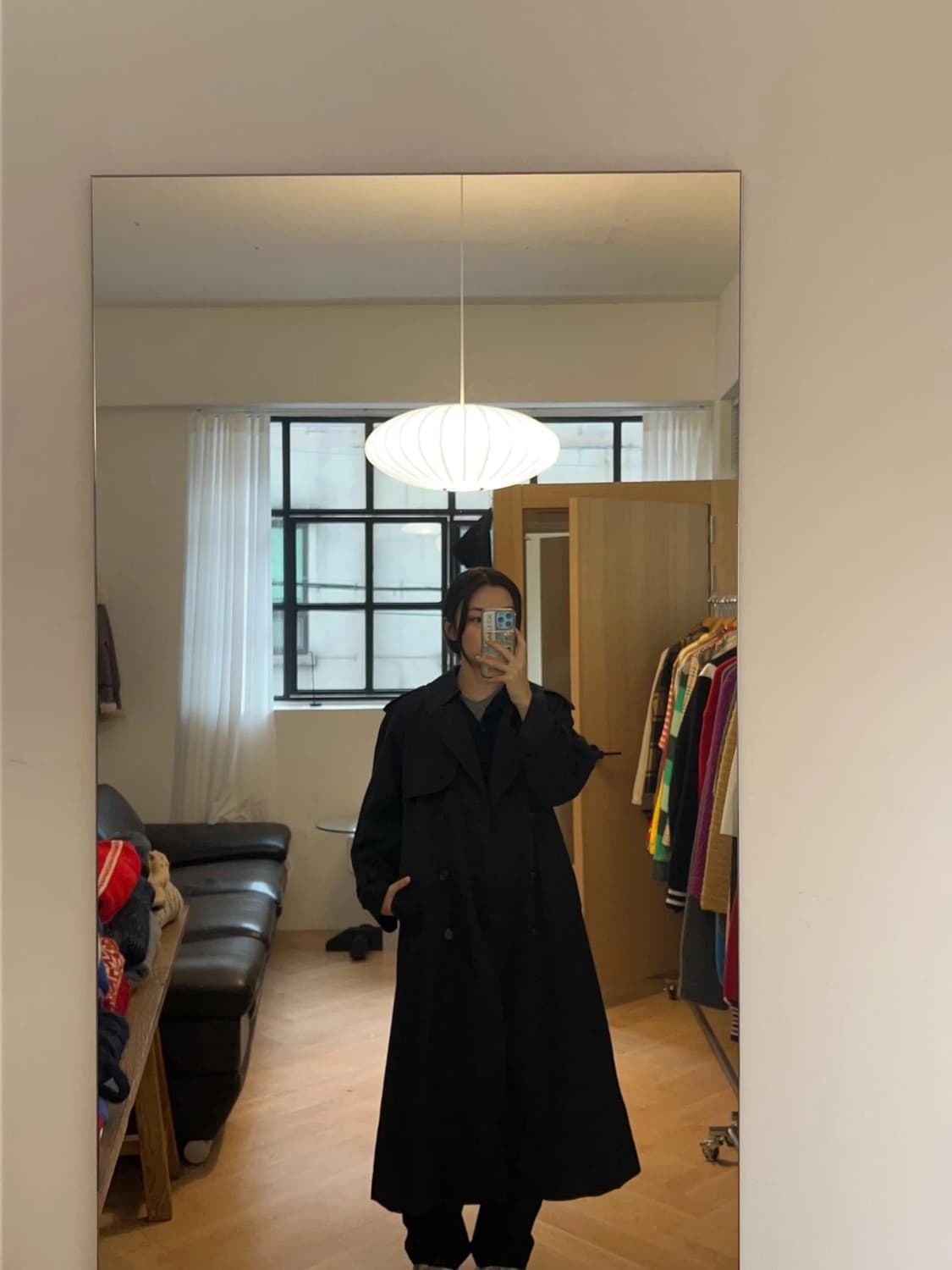 버버리 블랙 트렌치코트 상품이미지4