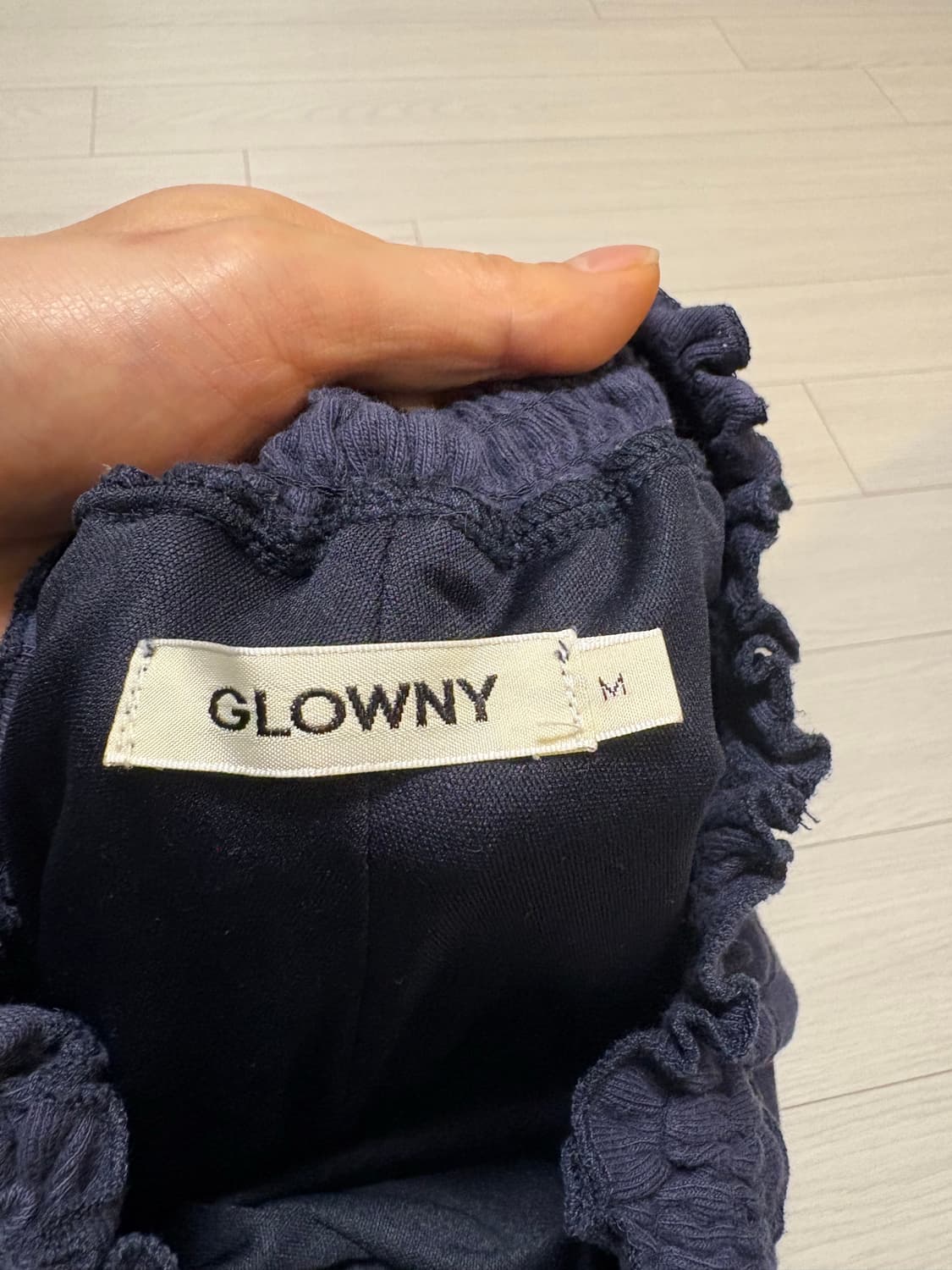 GLOWNY 글로니 아일렛 네이비 쇼츠 상품이미지2