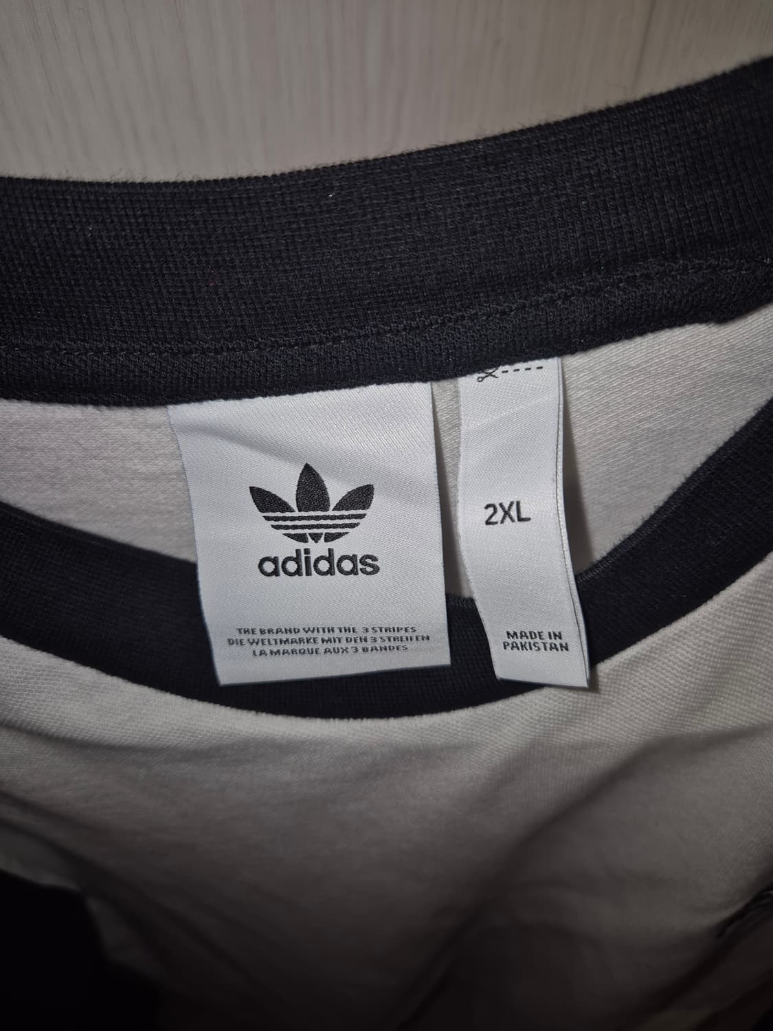 아디다스 흰색 삼선 롱슬리브 2XL 상품이미지2