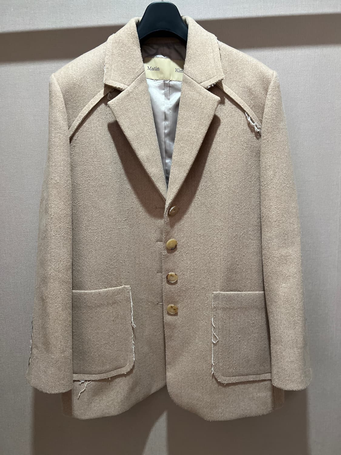 Matin Kim Beige 4B Detailed Blazer F 상품이미지1