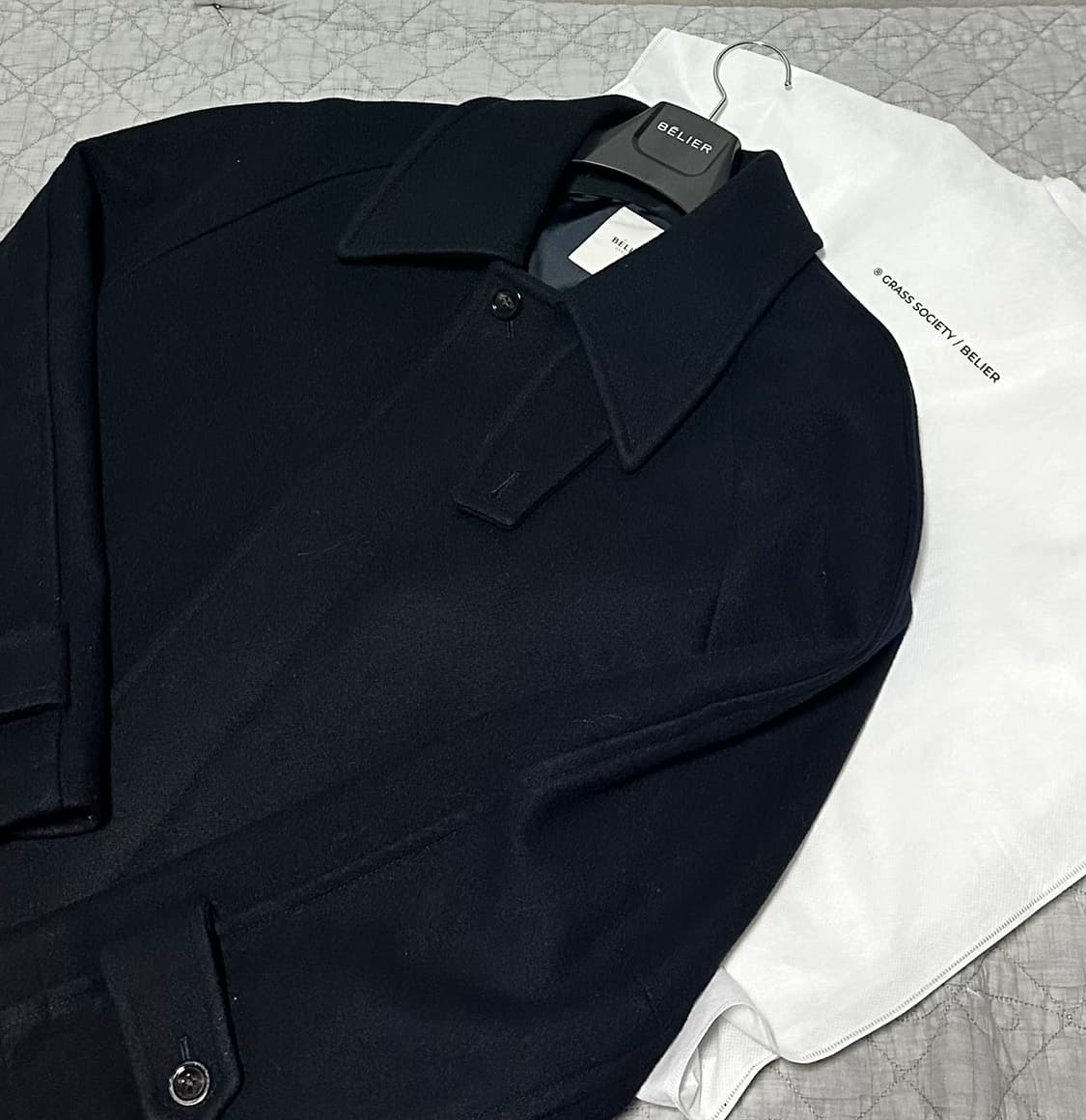 벨리에 맥시 맬톤 울 발마칸 코트/다크네이비/L 상품이미지1