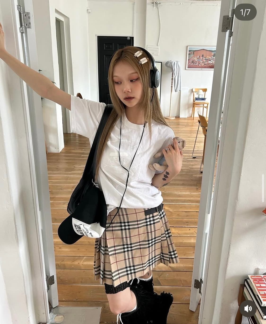 버버리 빈티지 스커트 상품이미지3