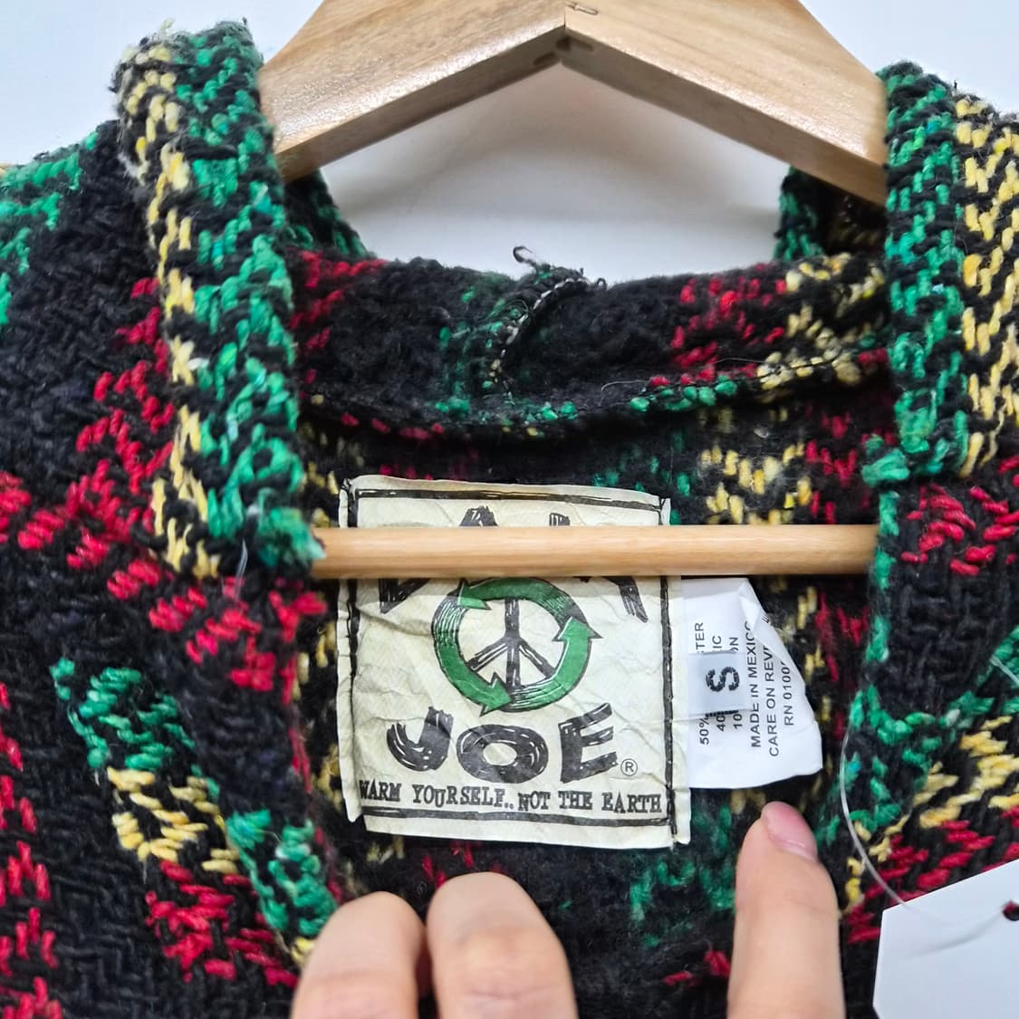 맥시코 스타일 빈티지 후드니트 남녀공용 S 상품이미지2