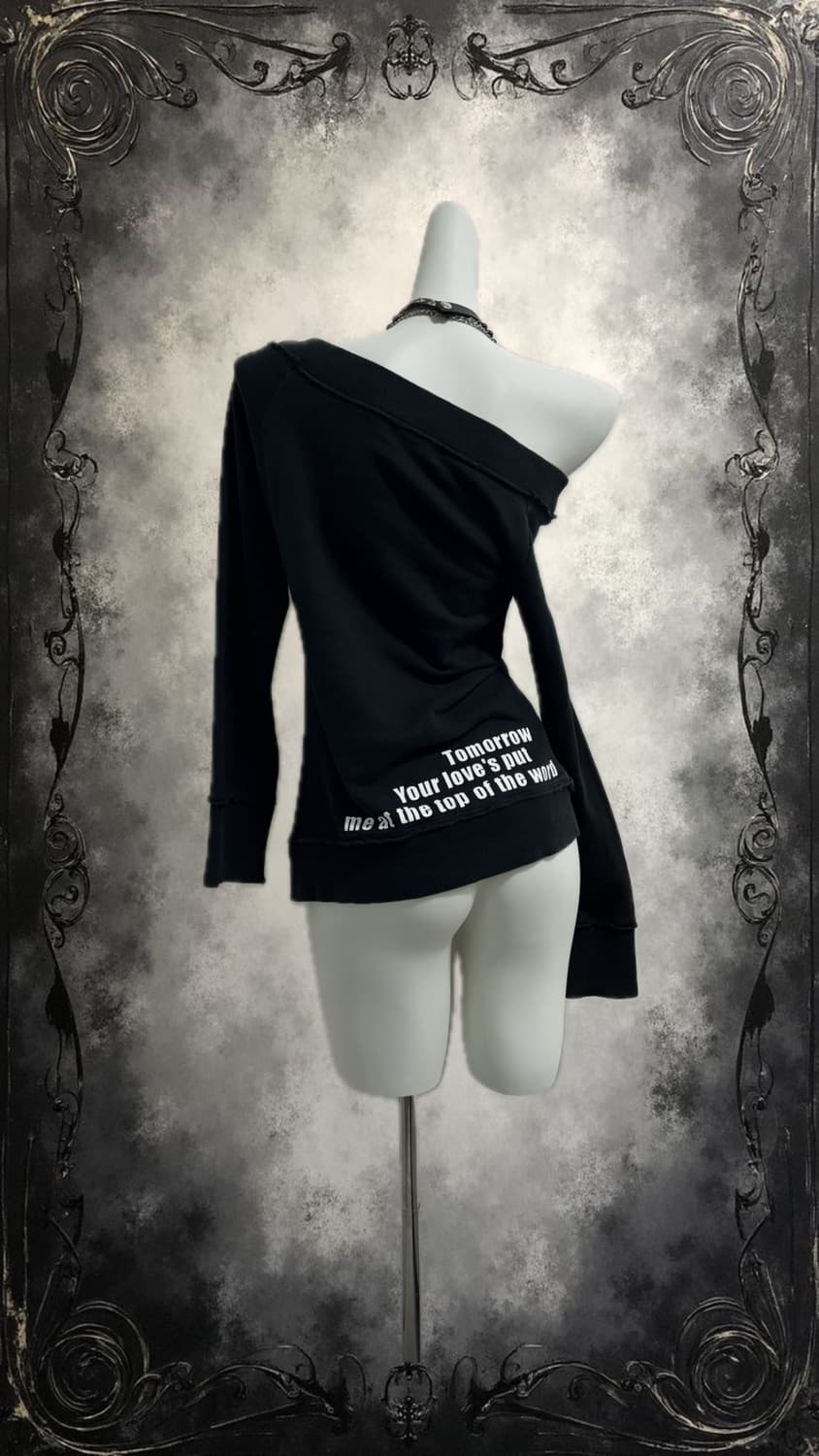 Off-shoulder sweatshirt 상품이미지2