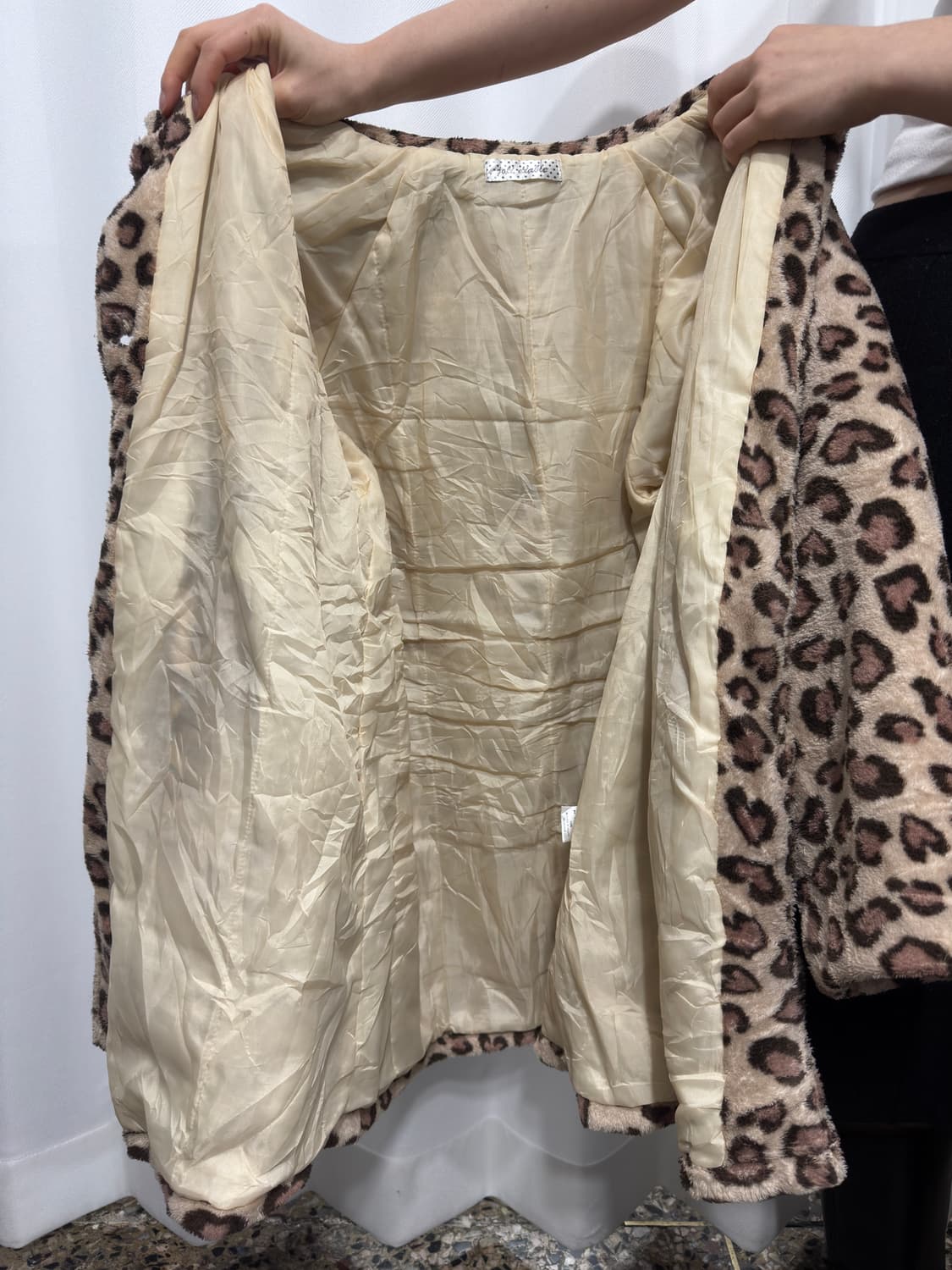 leopard fleece coat 상품이미지6