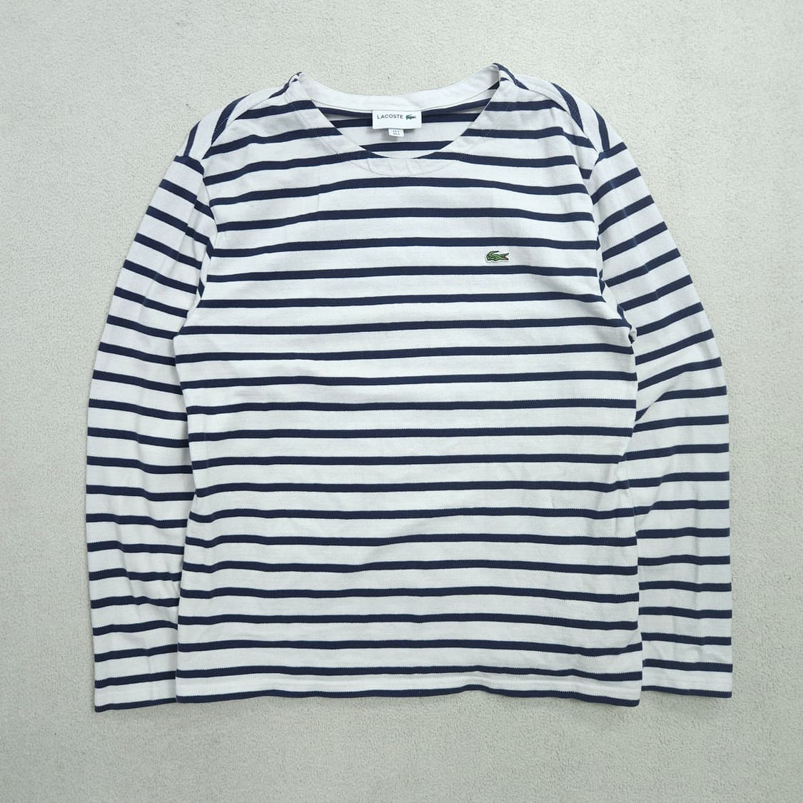라코스테 스트라이프 긴팔 티셔츠 S 상품이미지1