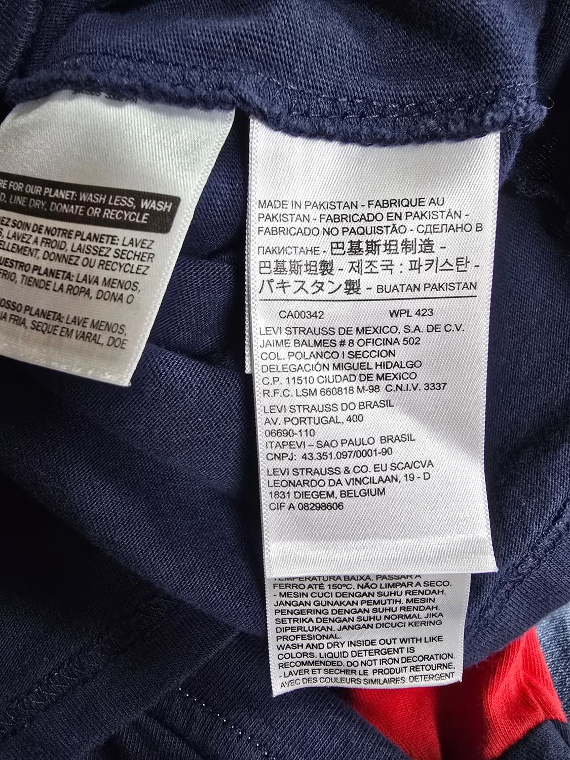 리바이스 네이비/레드 반팔 티셔츠 (1986) 상품이미지4