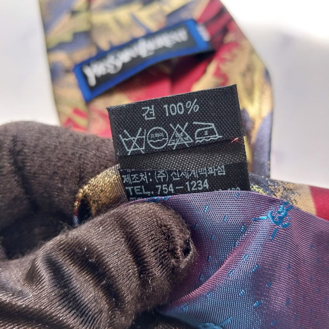 입생로랑 넥타이 골드 믹스 9.5cm A+등급 k2507
 상품이미지10