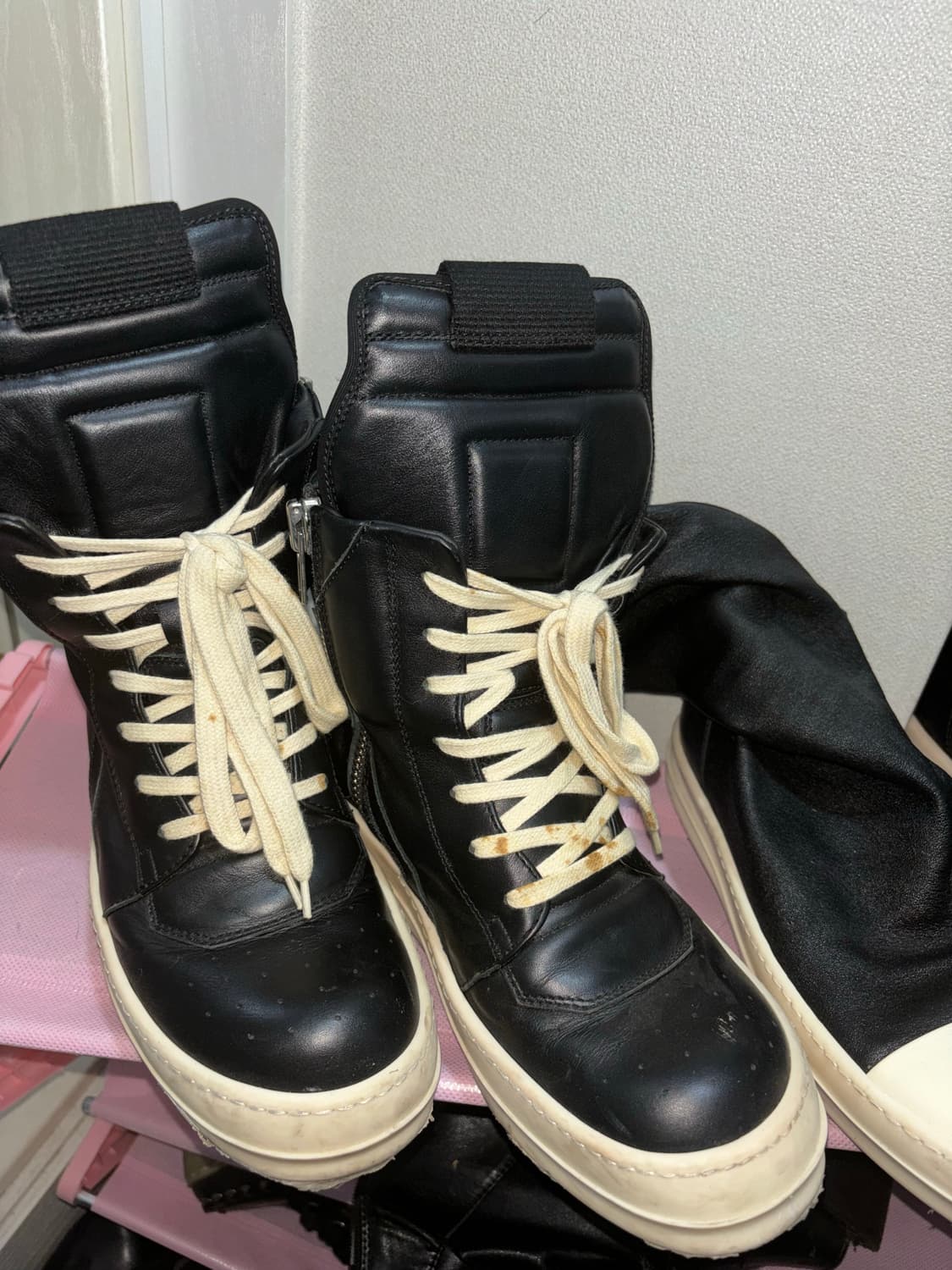 릭오웬스 지오바스켓 스니커즈 블랙 상품이미지2