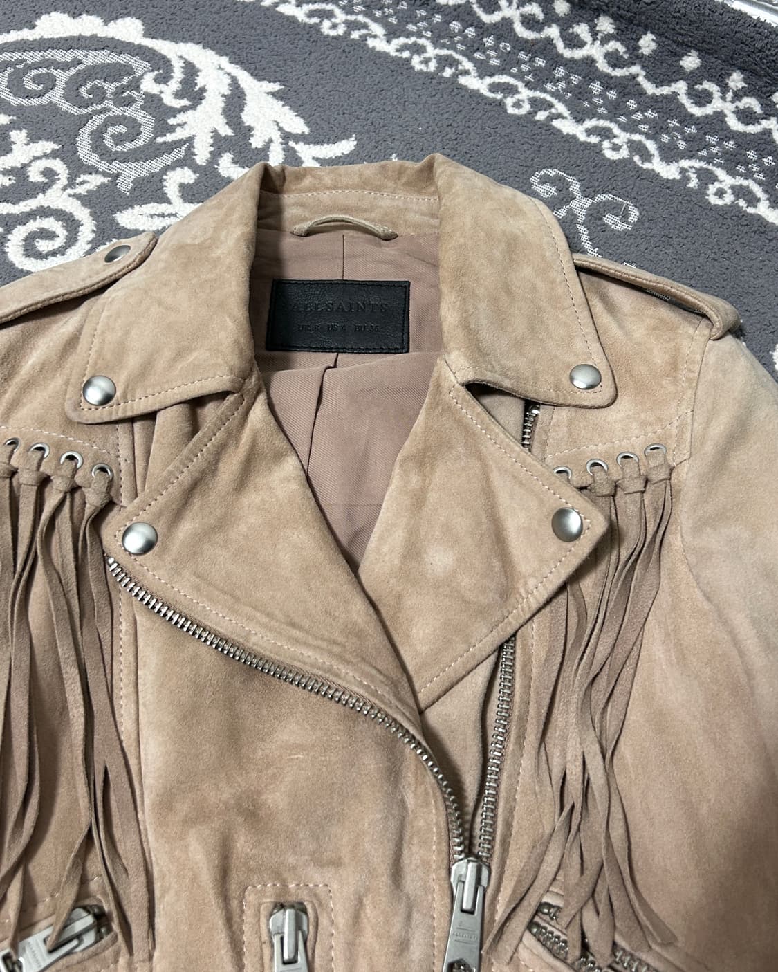 올세인츠 고트 스웨이드 프린지 자켓 상품이미지4