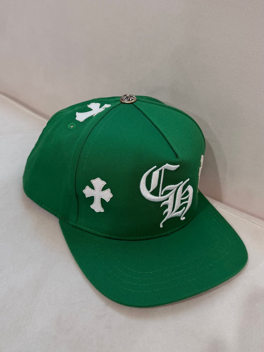 크롬하츠 크로스패치 캡 그린 상품이미지3