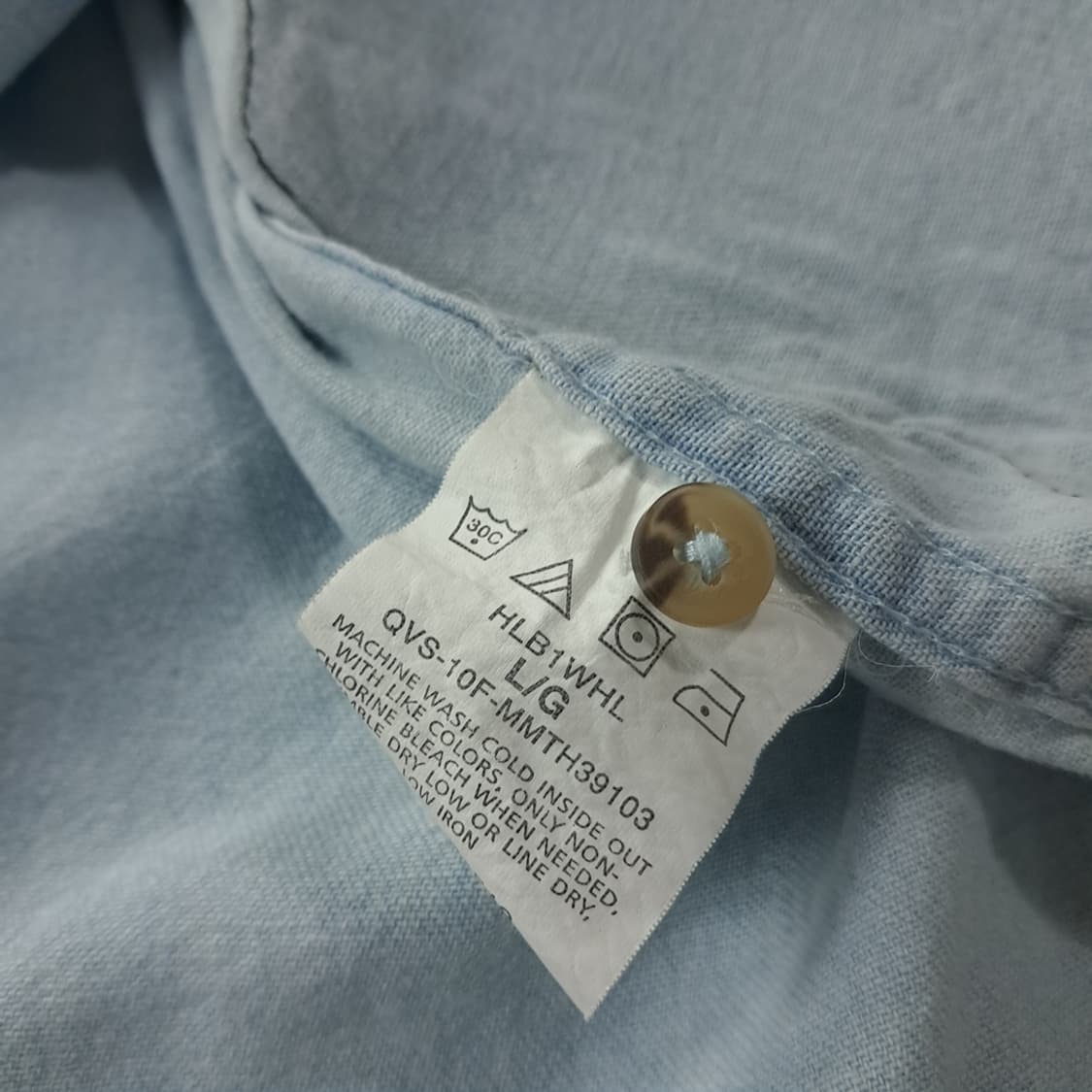 CJ301 L 랭글러 00s 멀티패치 커스텀 연청 데님 셔츠 남방 상품이미지5