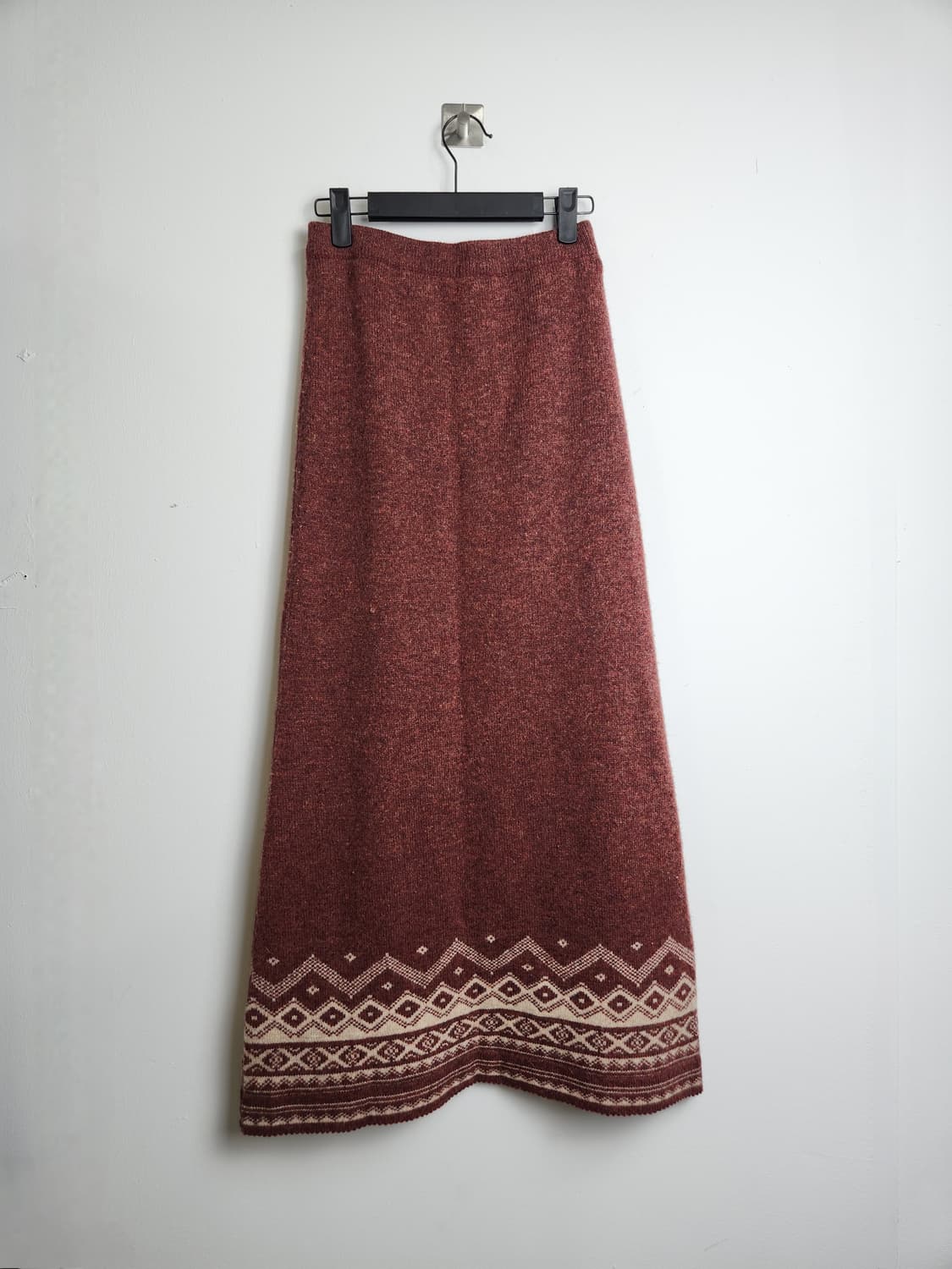 (사만사모스)에스닉 니트 롱스커트 상품이미지6