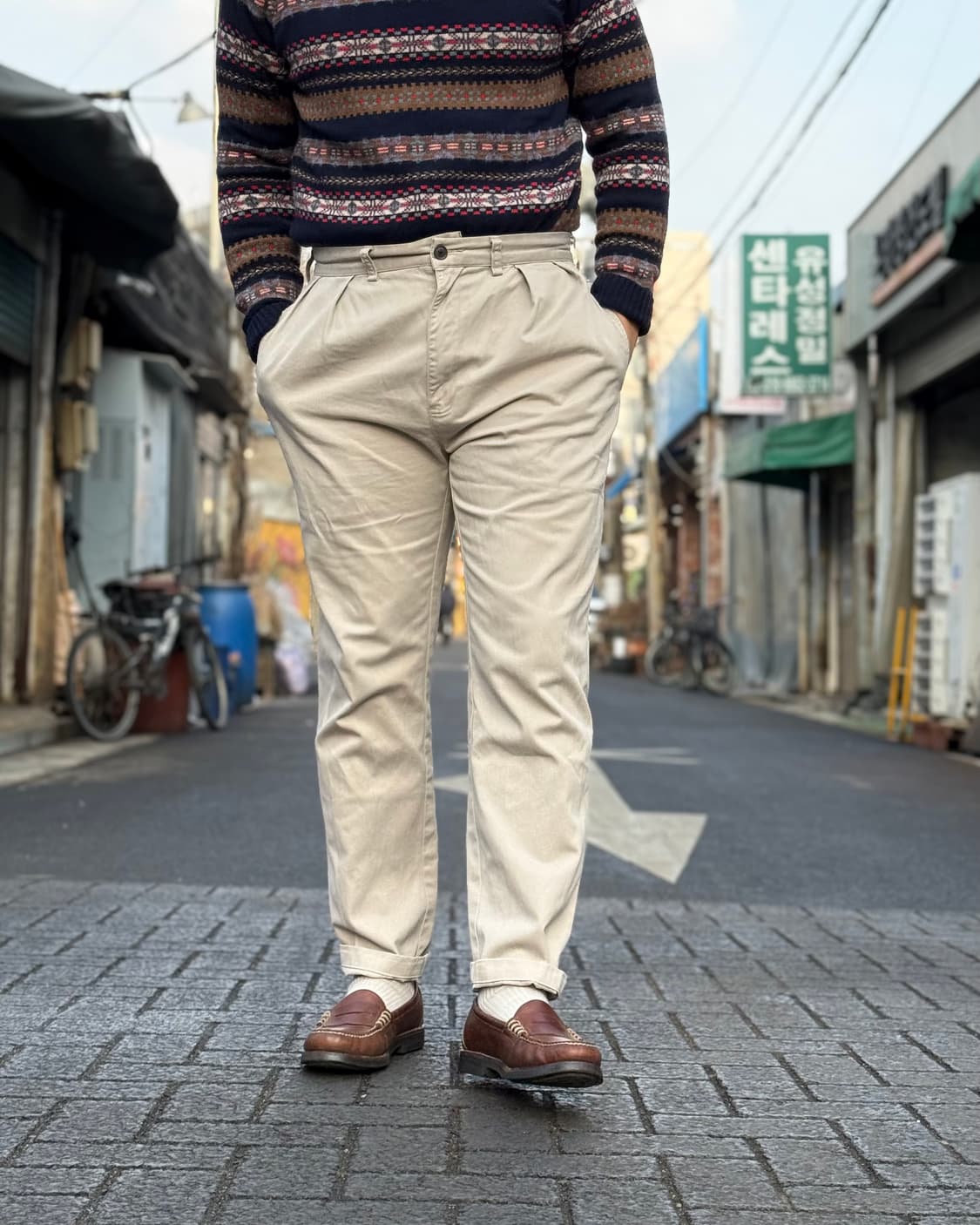 90's 폴로 랄프로렌 투턱 앤드류 팬츠 34 상품이미지7