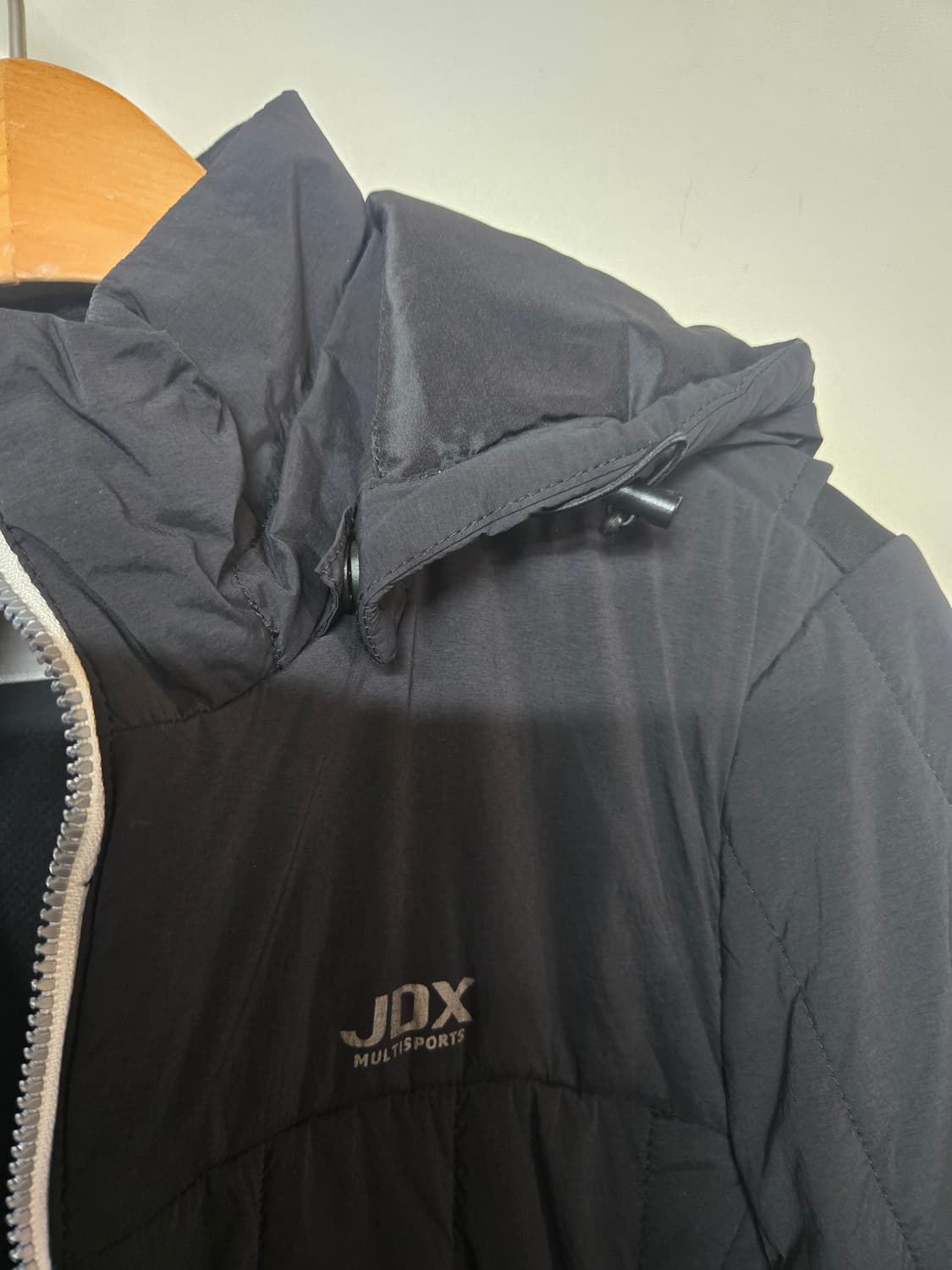JDX 여성 후드탈착 가능  패딩 점퍼 블랙100 상품이미지5