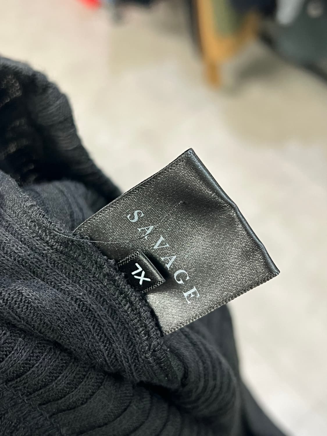 Henley Neck Jersey Long Sleeve BK XL 상품이미지3