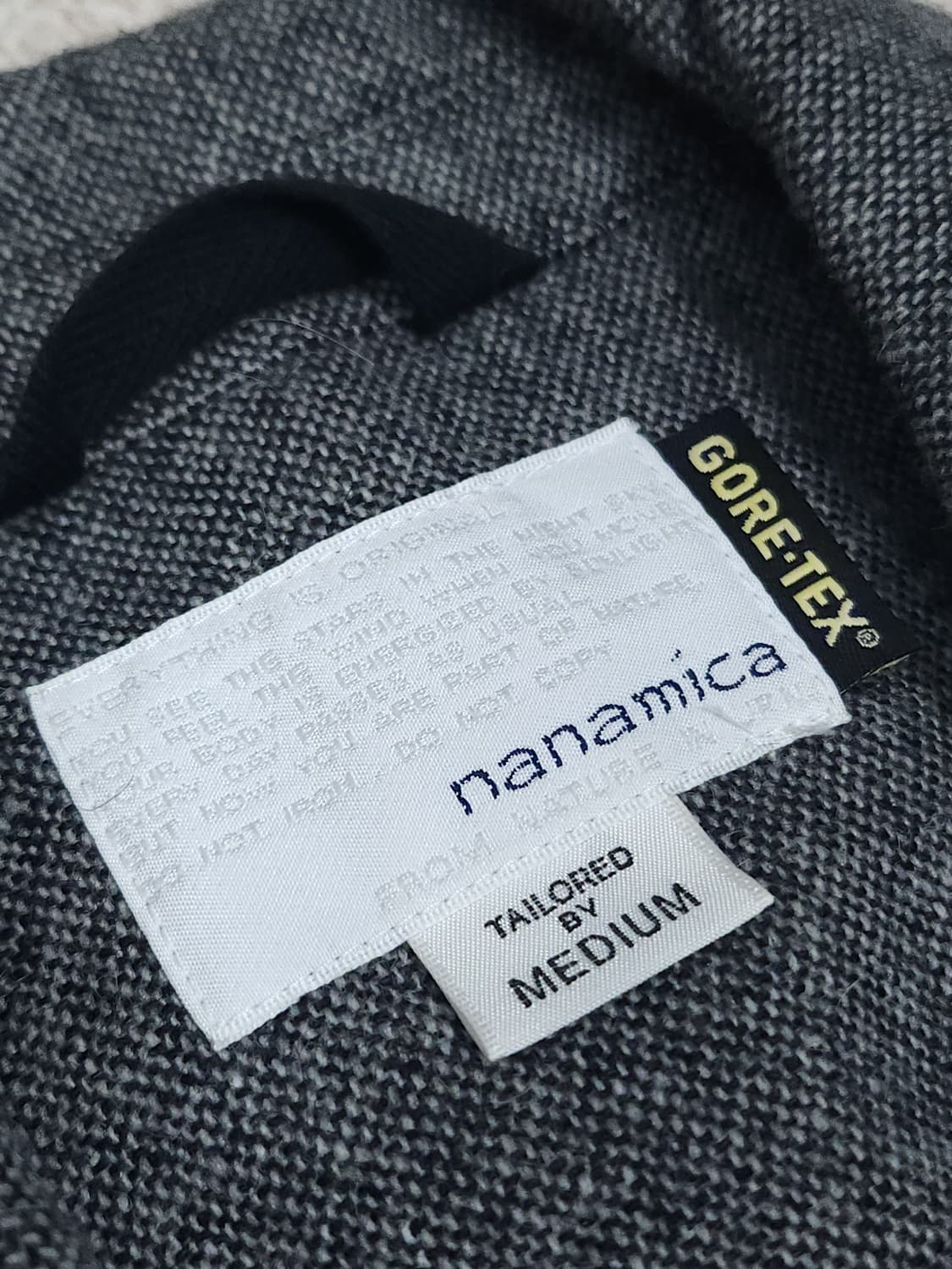 (M)NANAMICA 고어텍스 필드 자켓 그레이 울혼방 상품이미지8