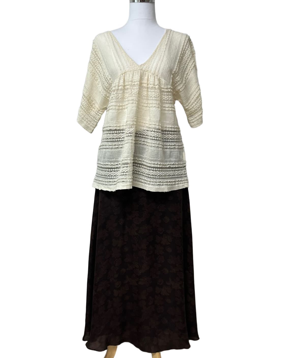 Ethnic v neck knit 상품이미지6