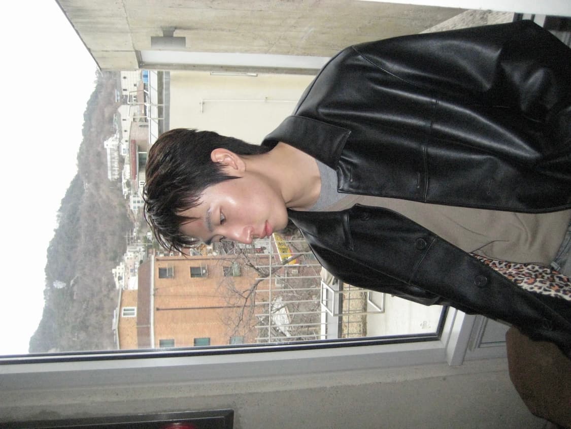 (착샷) 무신사스탠다드 레더 카코트 상품이미지3